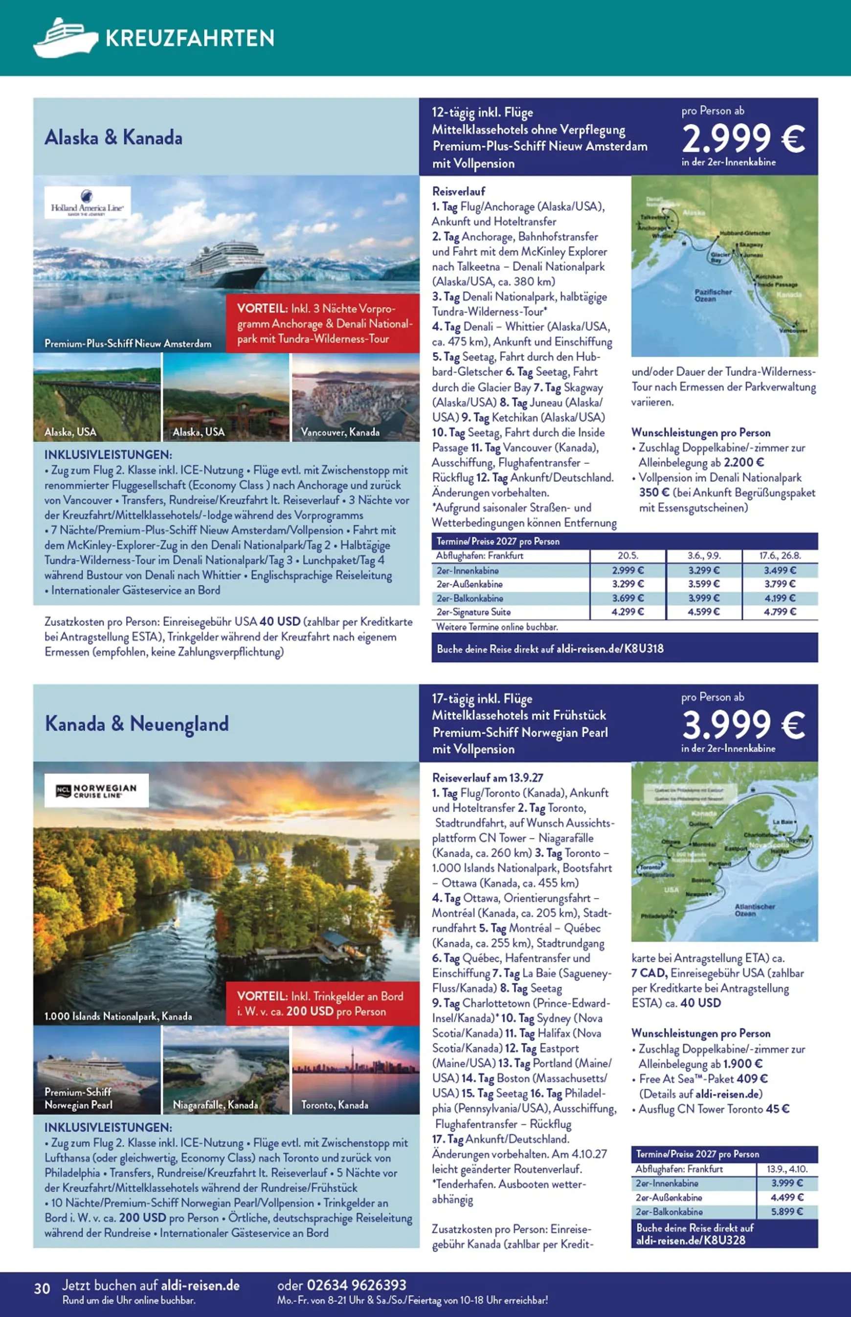 ALDI REISEN - Die Welt Entdecken! von 1. Juli bis 31. Juli 2026 - Prospekt seite 30