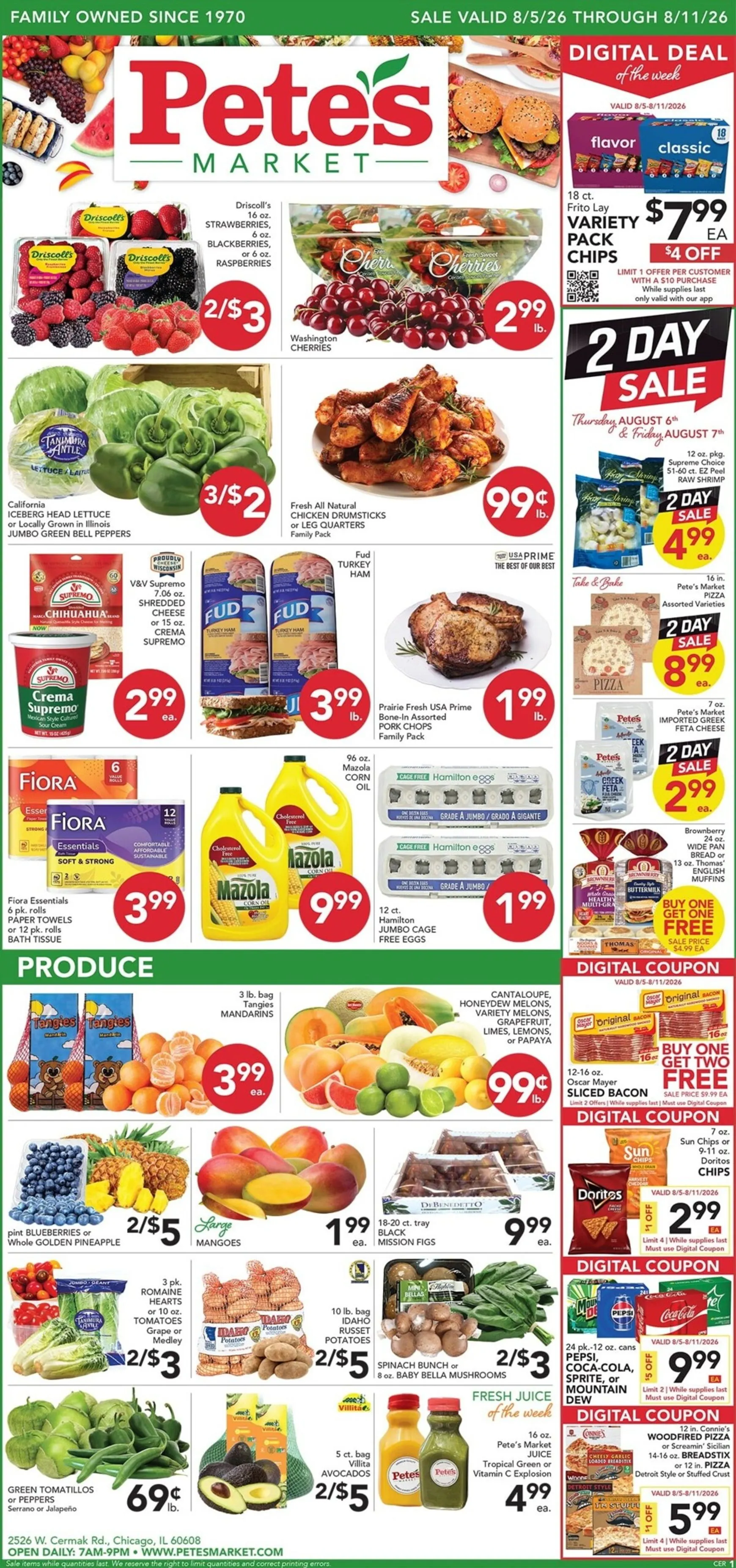 Weekly ad Current Pete's Fresh Market - Cermak & Rockwell leaflet valid from Wednesday 08/05/2026 to Tuesday 08/11/2026 from August 5 to August 11 2026 - Page 1