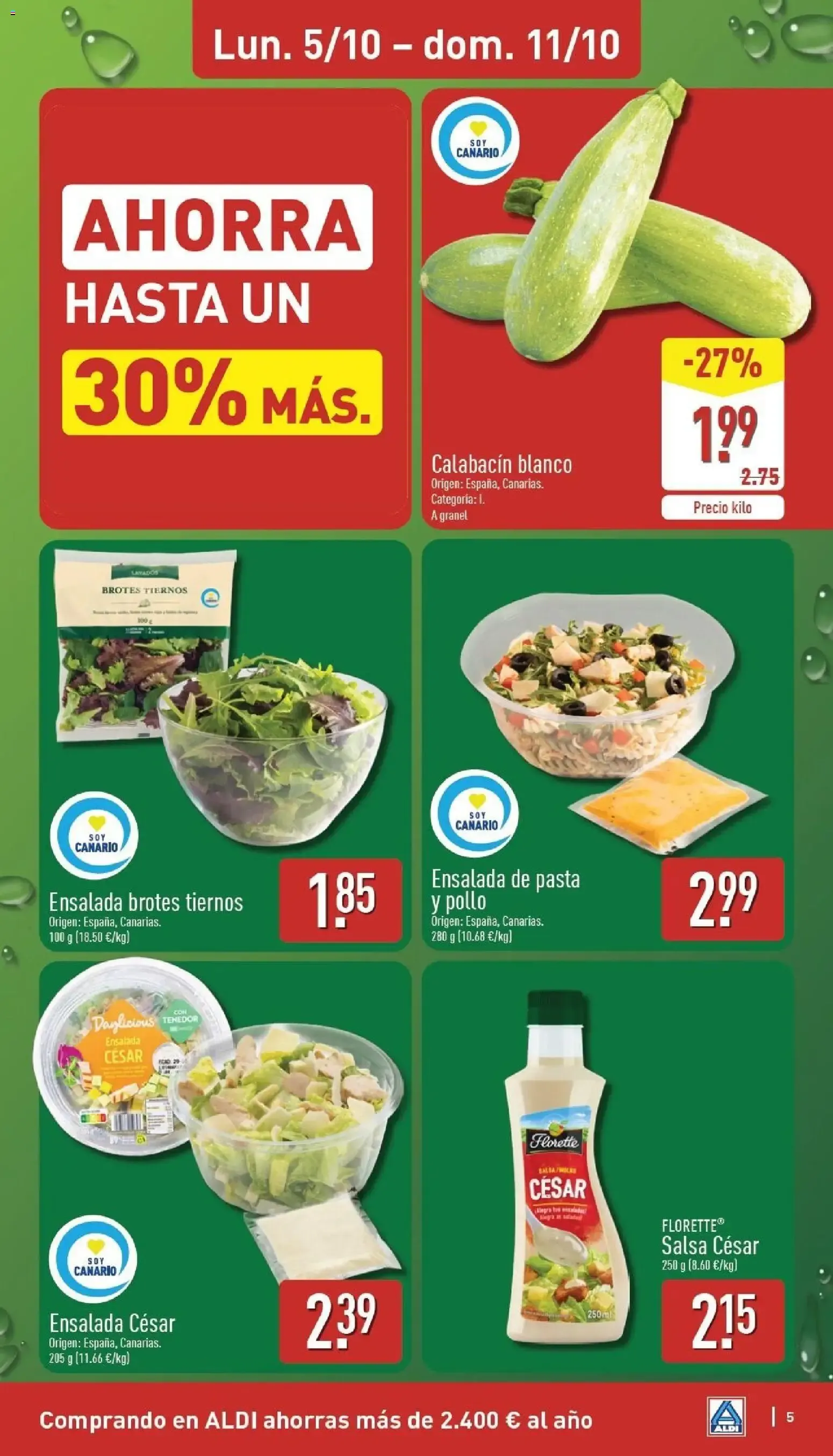 Catálogo de Aldi folleto Canarias del 05/10/2026 | Catálogo 5 de octubre al 11 de octubre 2026 - Página 5