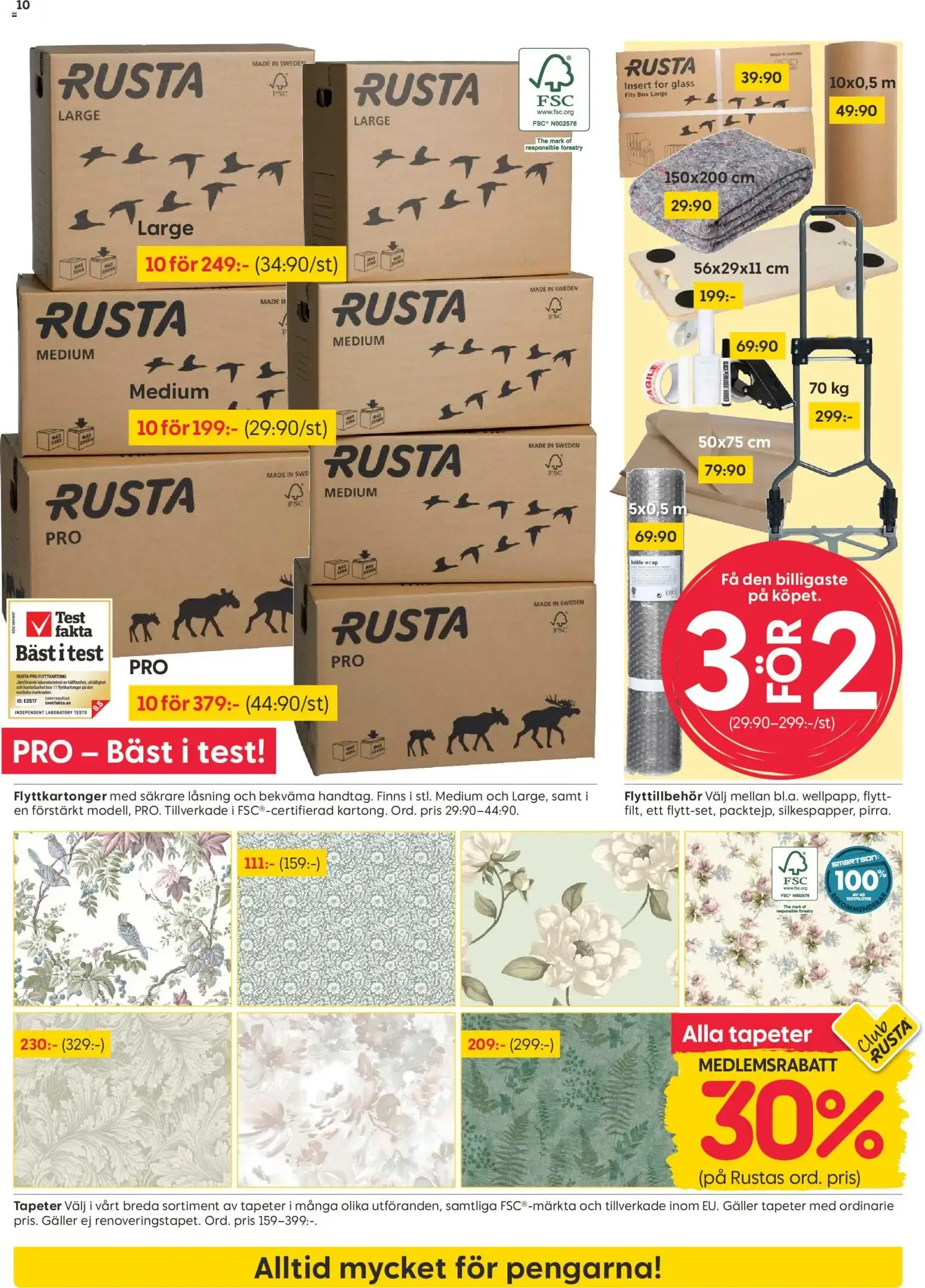 Rusta erbjudanden från 10/08/2026 - 16/08/2026 > Reklamblad nuvarande rabatter från 10 augusti till 16 augusti 2026 - Reklamblad sidor 10