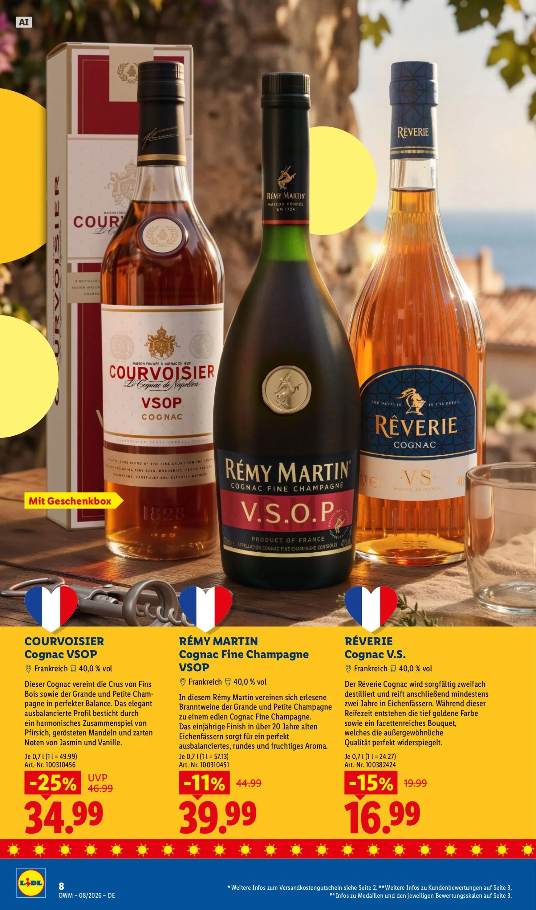 Lidl - Wein & Spirituosen Prospekt – von Samstag 01.08.2026 bis Montag 31.08.2026 von 1. August bis 31. August 2026 - Prospekt seite 8