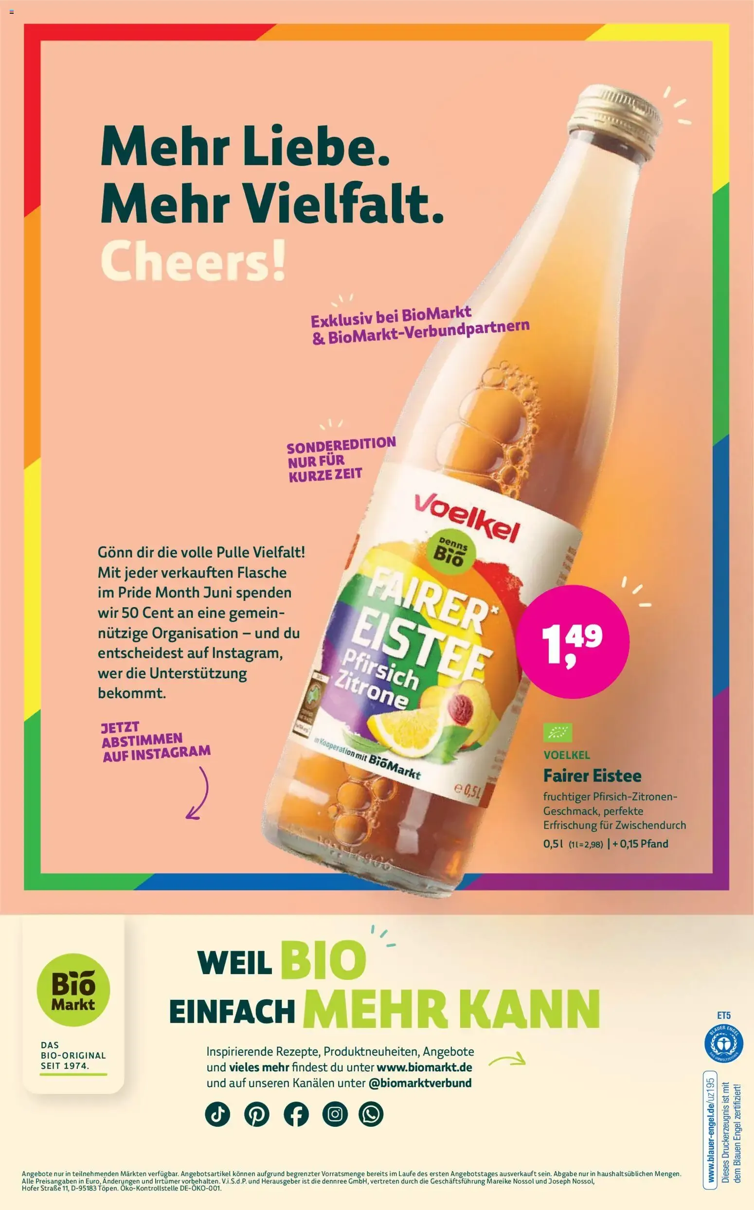 BioMarkt Prospekt (ab 03.06.2026) zum Blättern von 3. Juni bis 16. Juni 2026 - Prospekt seite 18