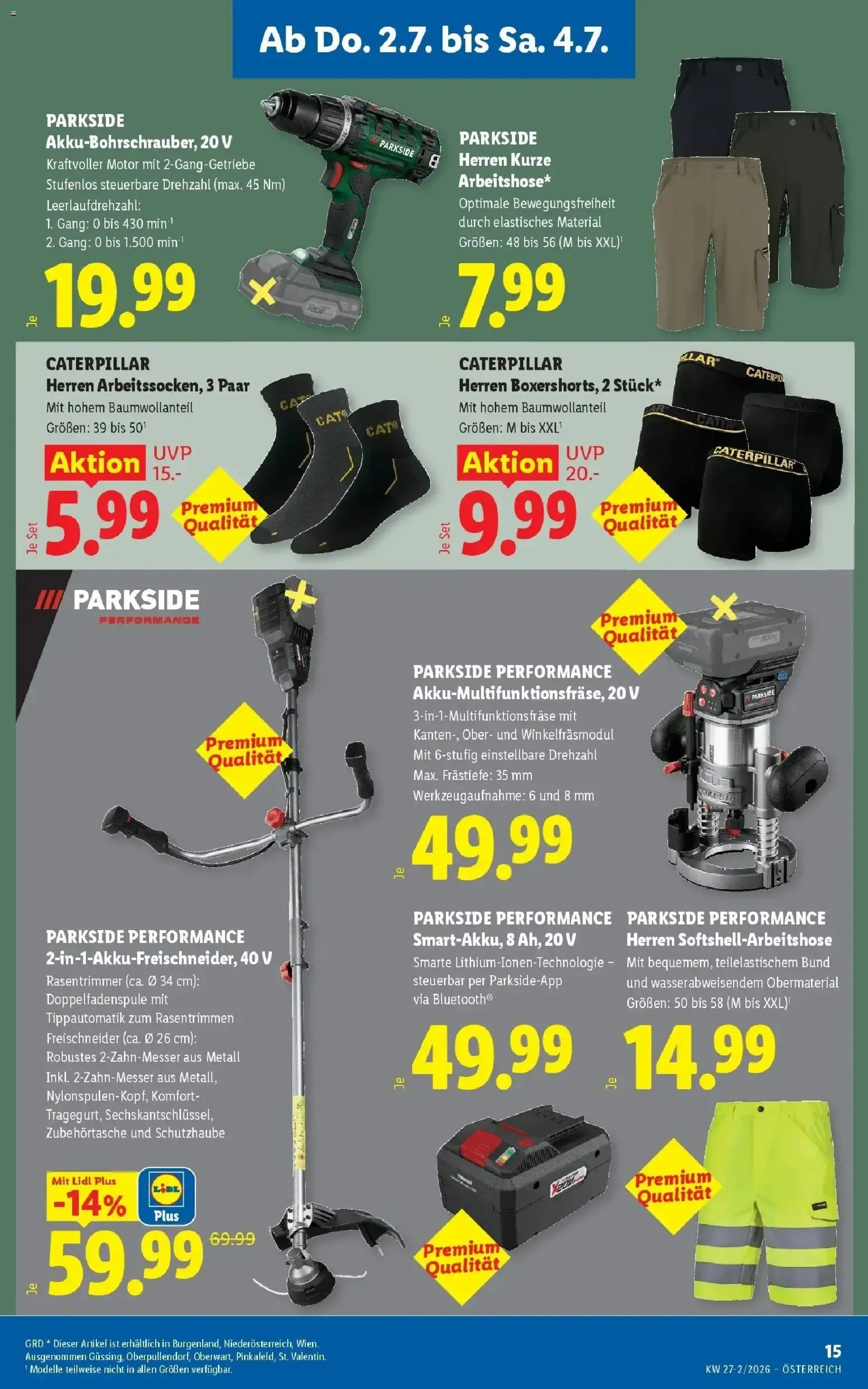 Lidl XXL - Más de 75 productos von 2. Juli bis 4. Juli 2026 - Flugblätt seite  19