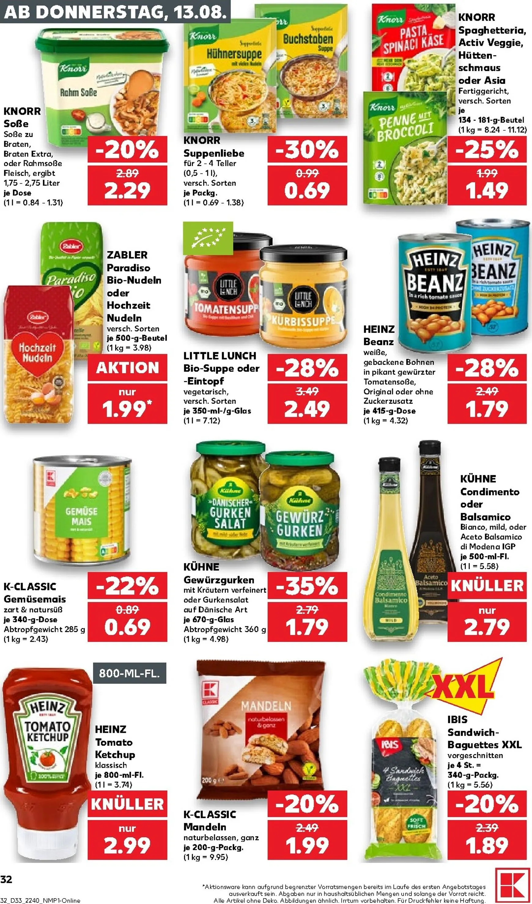 Neuer Kaufland Prospekt – von Donnerstag 13.08.2026 bis Mittwoch 19.08.2026 von 13. August bis 19. August 2026 - Prospekt seite 32
