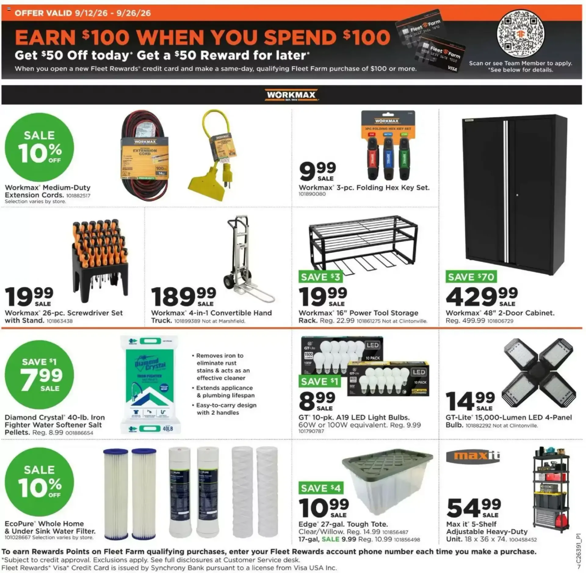 Weekly ad Fleet Farm - Your Bird Feed Headquarters from September 21 to September 27 2026 - Page 10