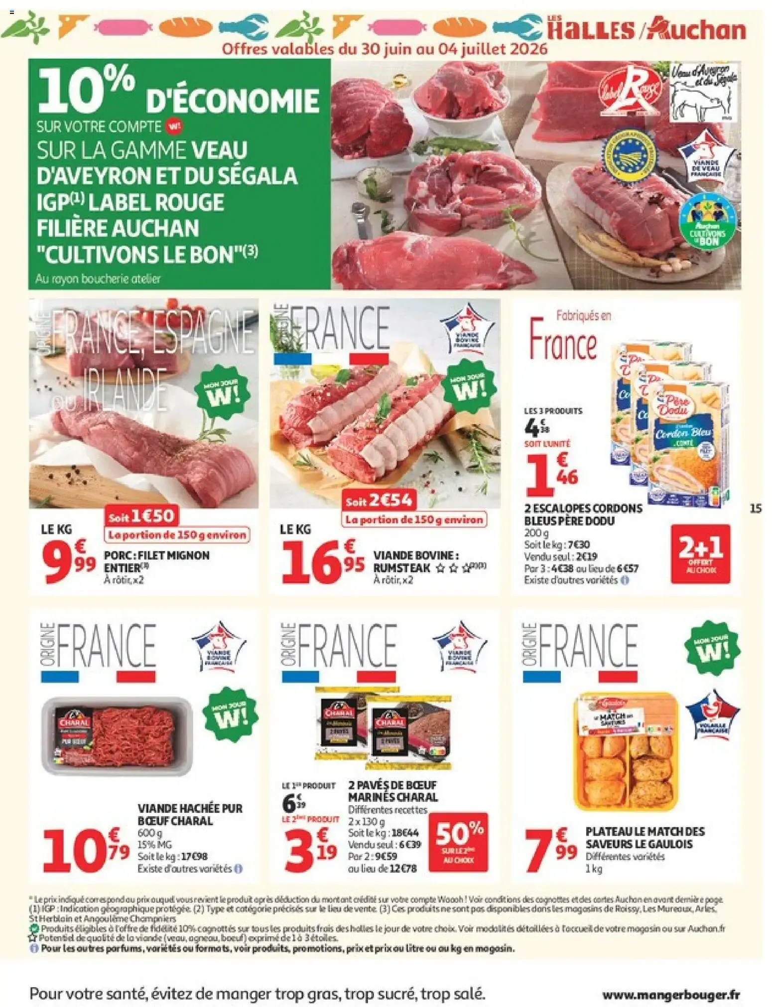 Auchan Barbecue, promos hypers à partir du 30/06/2026 - promo en ligne du 30 juin au 12 juillet 2026 - Catalogue page 15