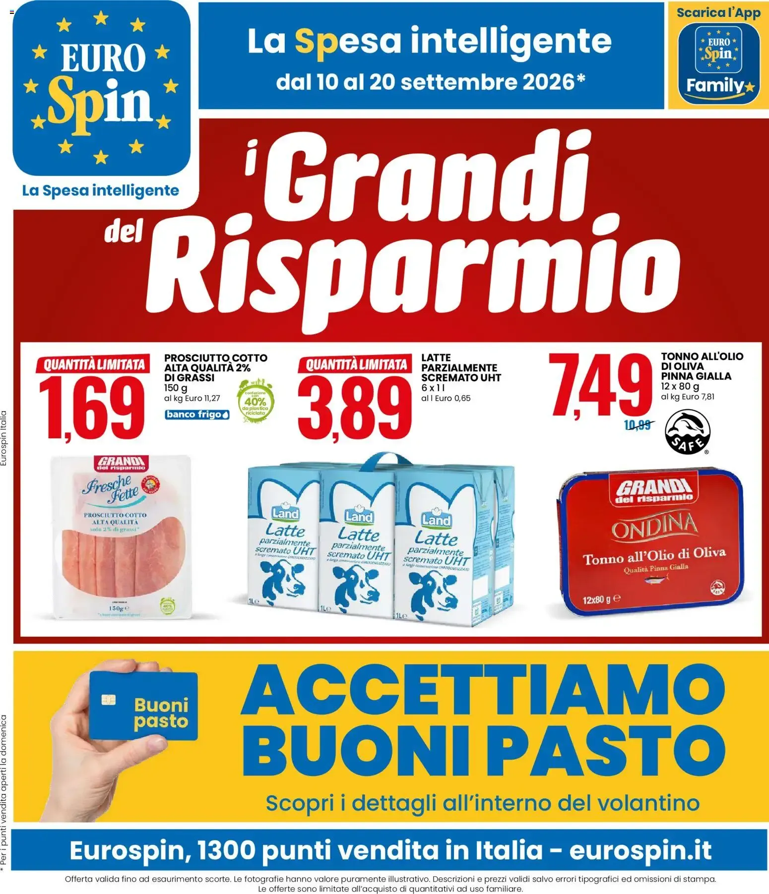La Spesa intelligente del Grandi Risparmio da 10 settembre a 20 settembre di 2026 - Pagina del volantino 1