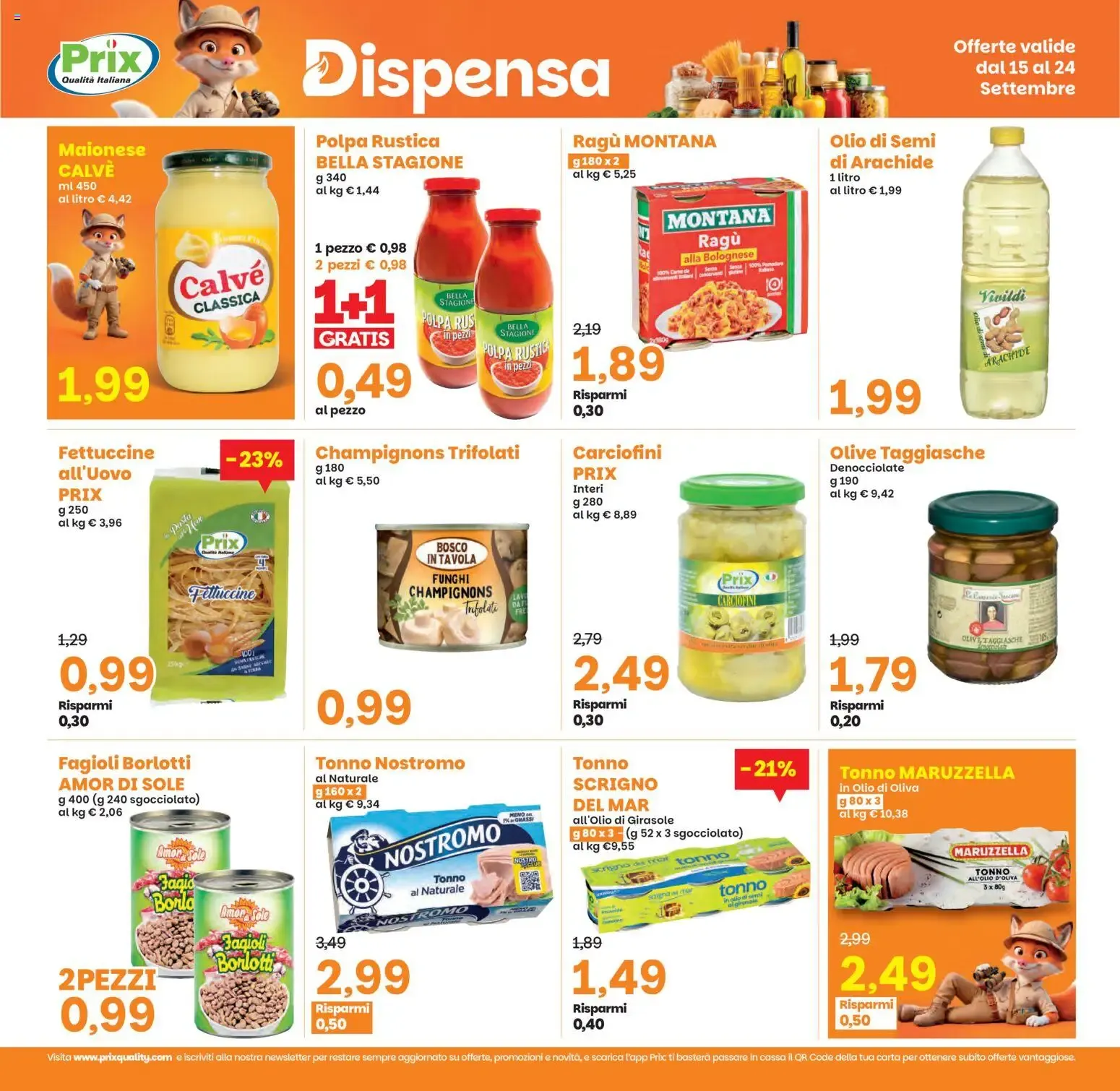 Nuovo Prix volantino dal 15/09/2026 > offerte anteprima 🛍️ da 15 settembre a 24 settembre di 2026 - Pagina del volantino 15