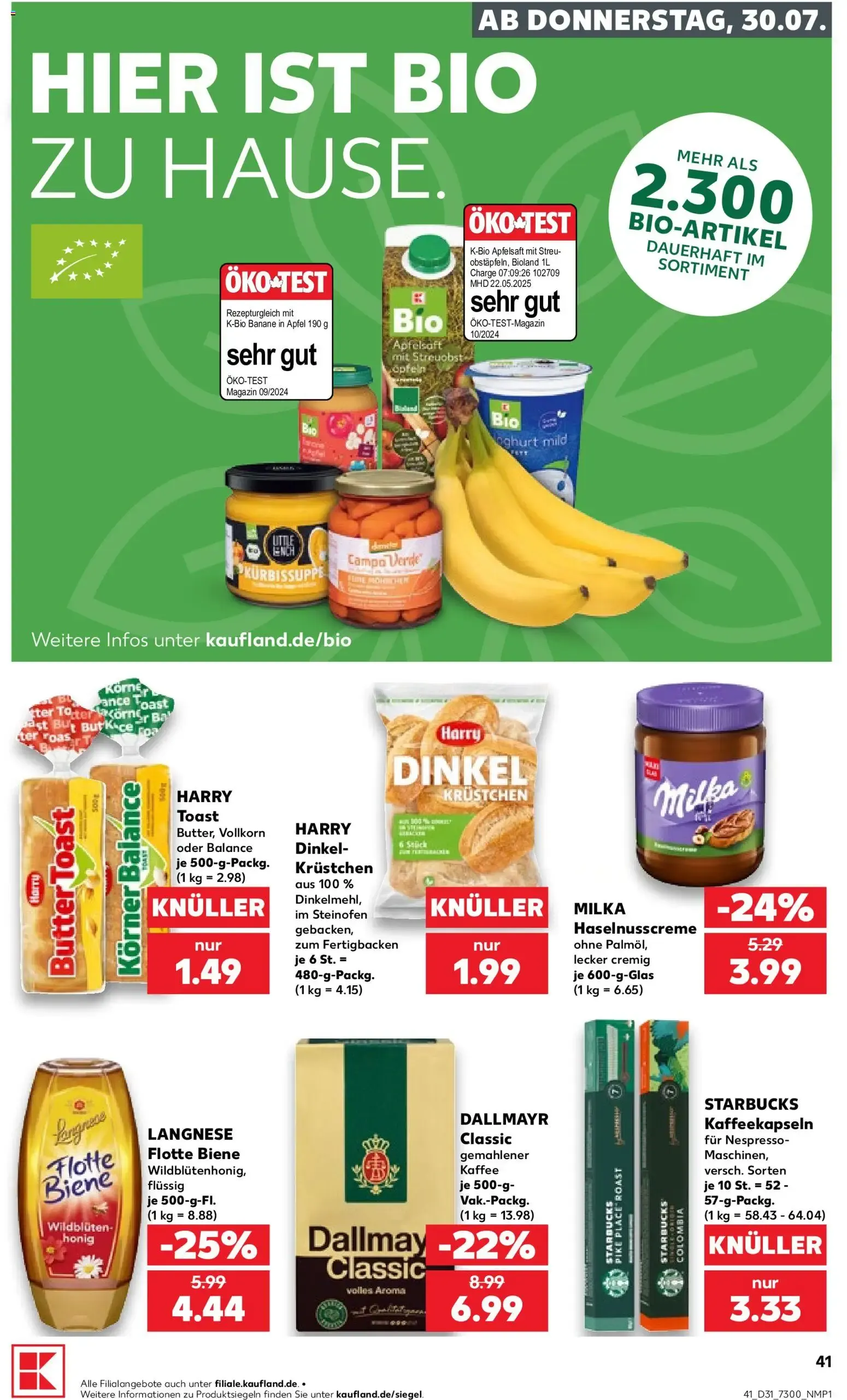 Prospekt Kaufland ab 30.07.2026 » Angebote Online zum Blättern von 30. Juli bis 5. August 2026 - Prospekt seite 41