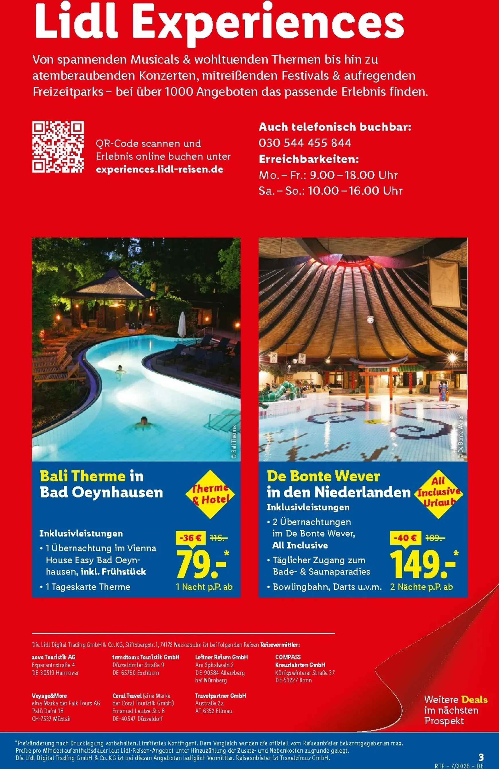 Lidl Reisen: Auf die Berge, fertig, los. Last Minute Urlaub von 15. Juli bis 15. August 2026 - Prospekt seite 3