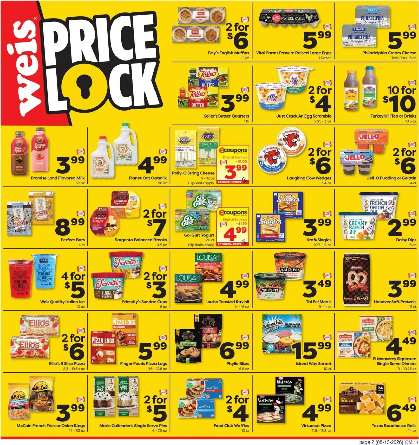 Weekly ad Current Weis Markets - Price Lock leaflet valid from Thursday 08/13/2026 to Wednesday 09/09/2026 from August 13 to September 9 2026 - Page 2