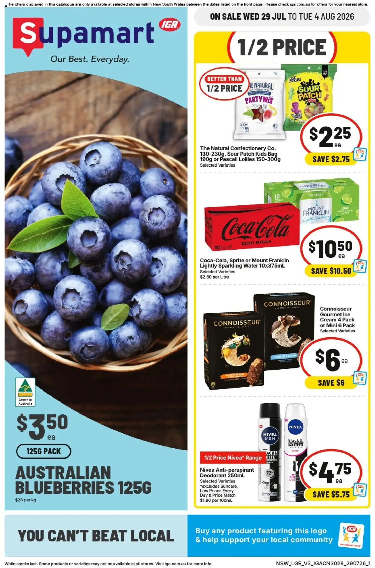 Supamart IGA Catalogue - Catalogue valid from 29 July to 4 August 2026 - page 1