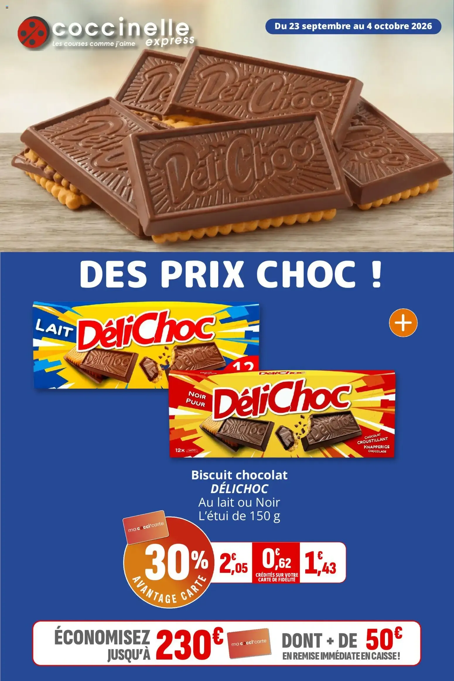 Coccinelle Express - Des Prix Choc DéliChoc du 23 septembre au 4 octobre 2026 - Catalogue page 1