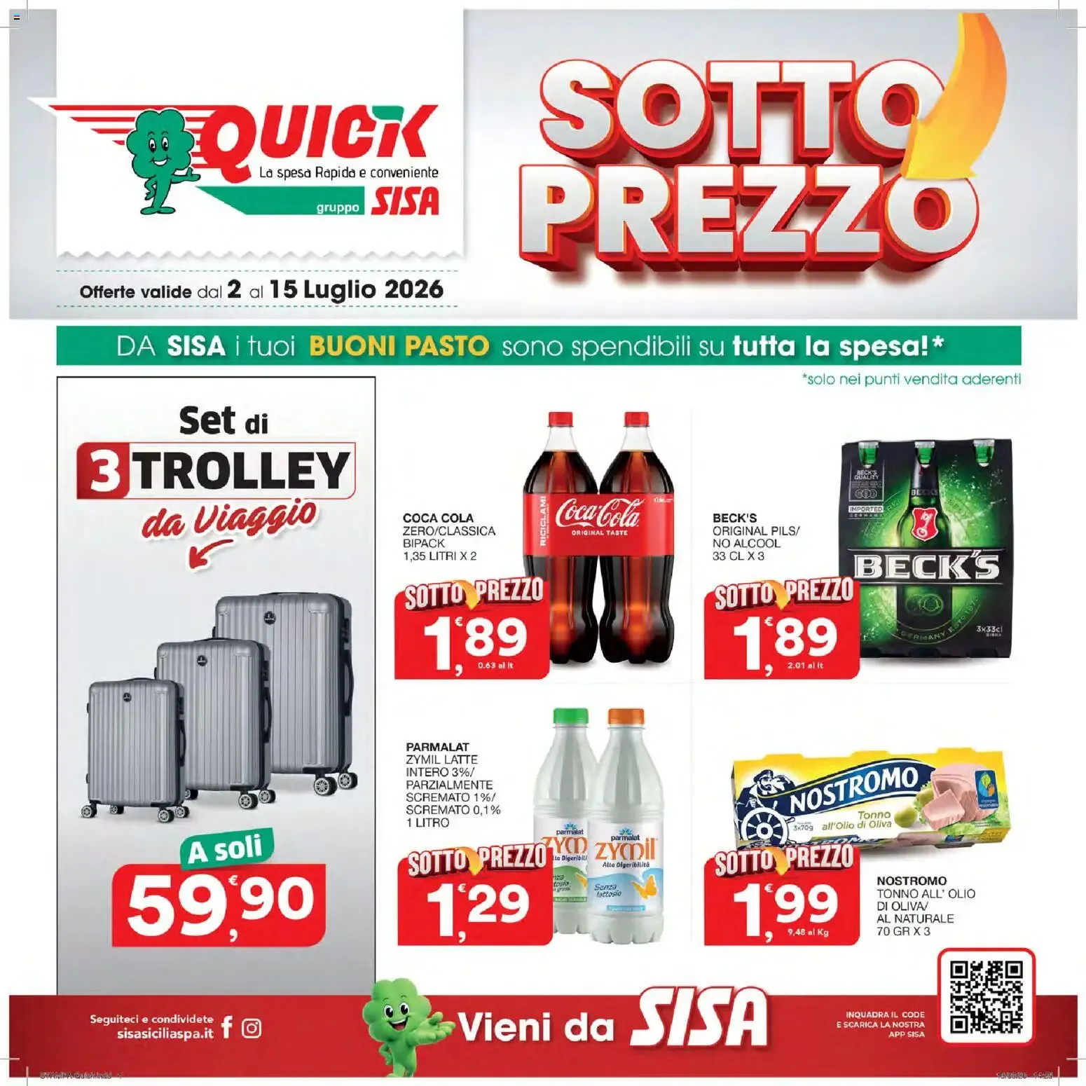 Nuovo SISA volantino Quick dal 02/07/2026 > offerte anteprima 🛍️