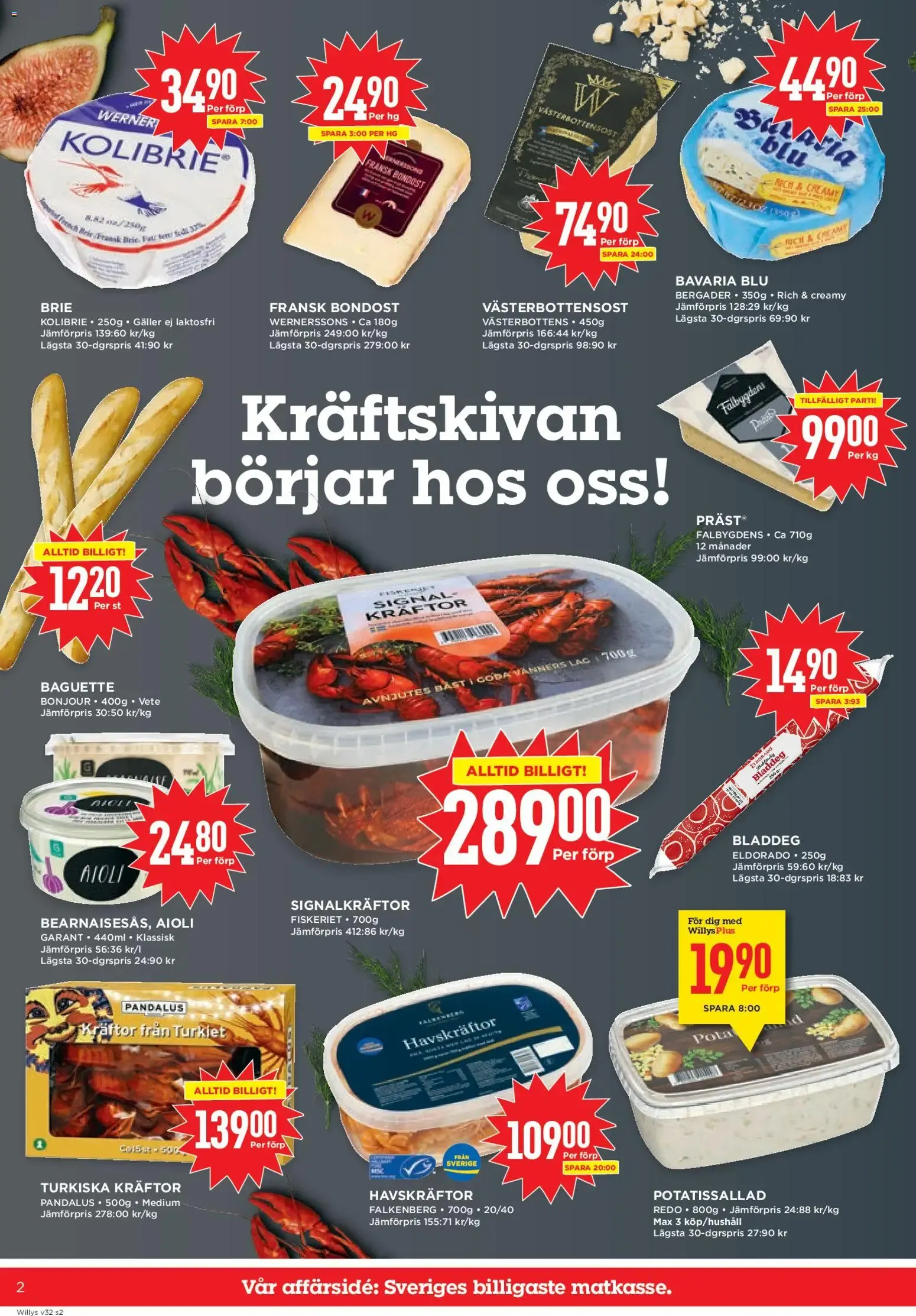 Willys erbjudanden från 03/08/2026 - 09/08/2026 > Reklamblad nuvarande rabatter från 3 augusti till 9 augusti 2026 - Reklamblad sidor 2