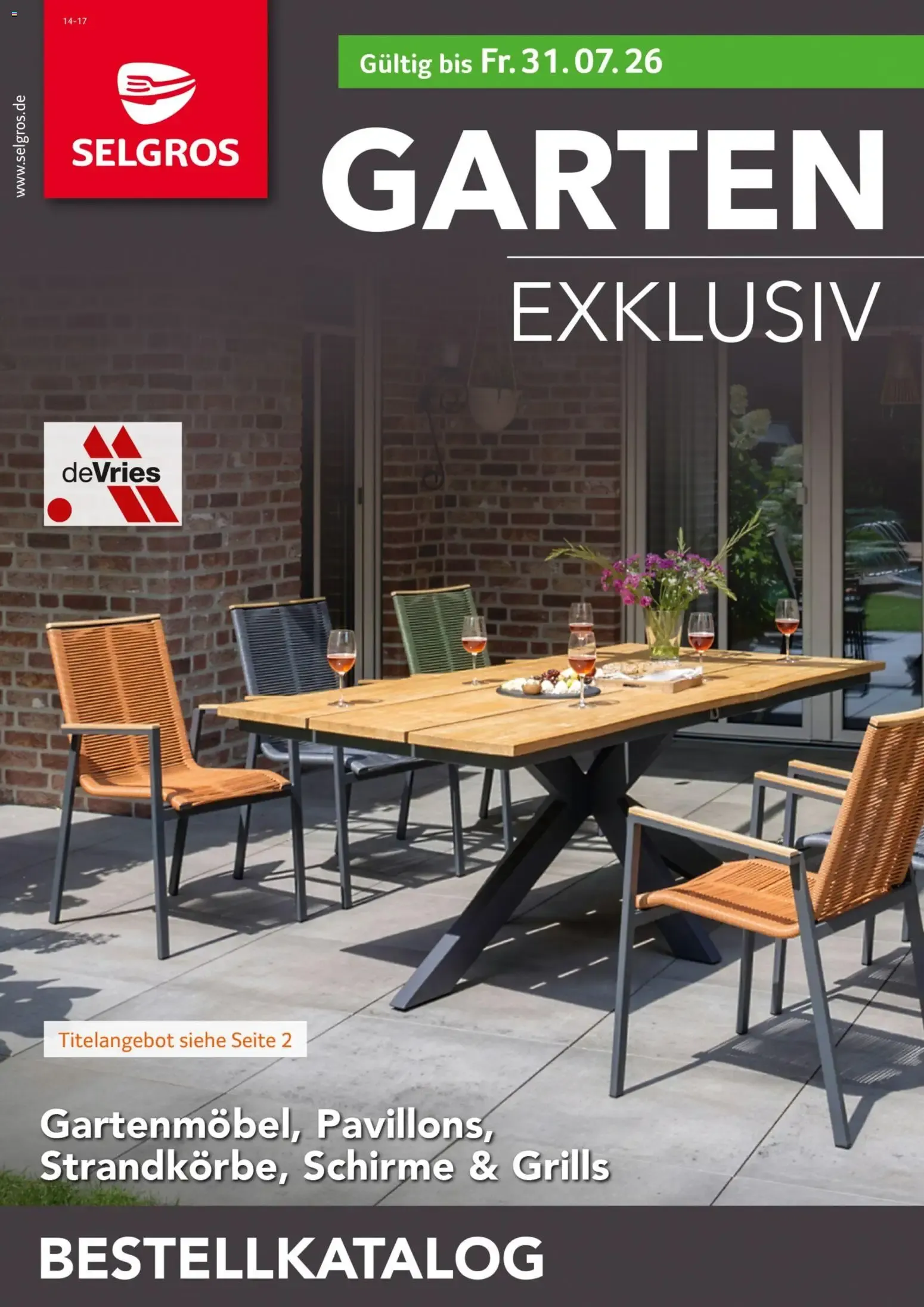 Selgros Garten Exklusiv (ab 19.03.2026) zum Blättern von 19. März bis 31. Juli 2026 - Prospekt seite 1