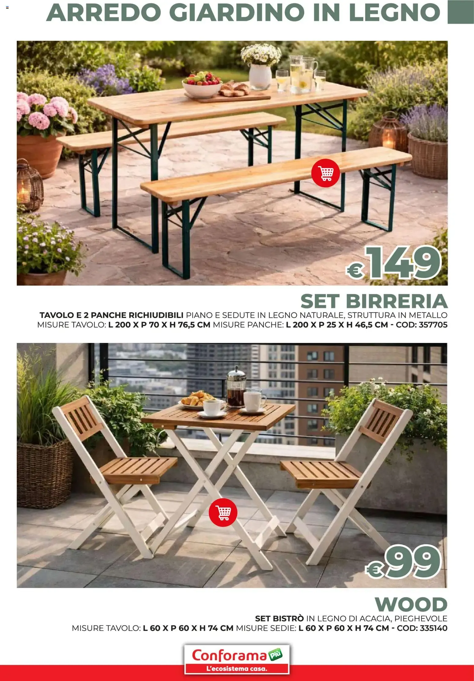 Conforama Collezione Arredo Giardino da 19 marzo a 30 settembre di 2026 - Pagina del volantino 47