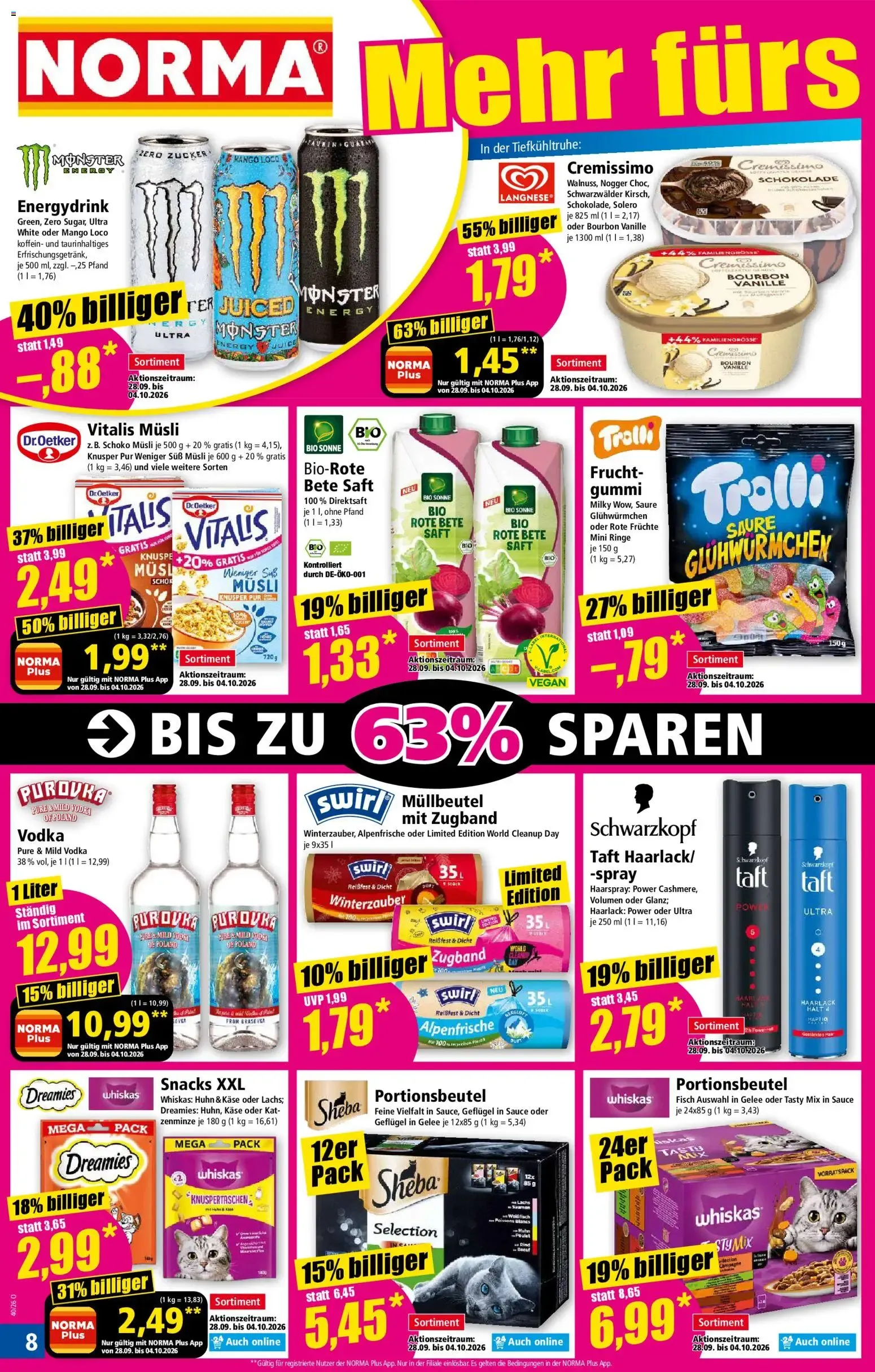 NORMA - Mehr fürs Geld von 28. September bis 4. Oktober 2026 - Prospekt seite 8