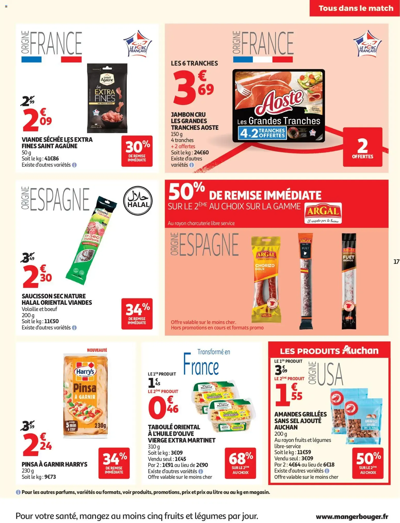 Auchan - Tous dans le match, pros des bons plans du 2 juin au 13 juin 2026 - Catalogue page 17