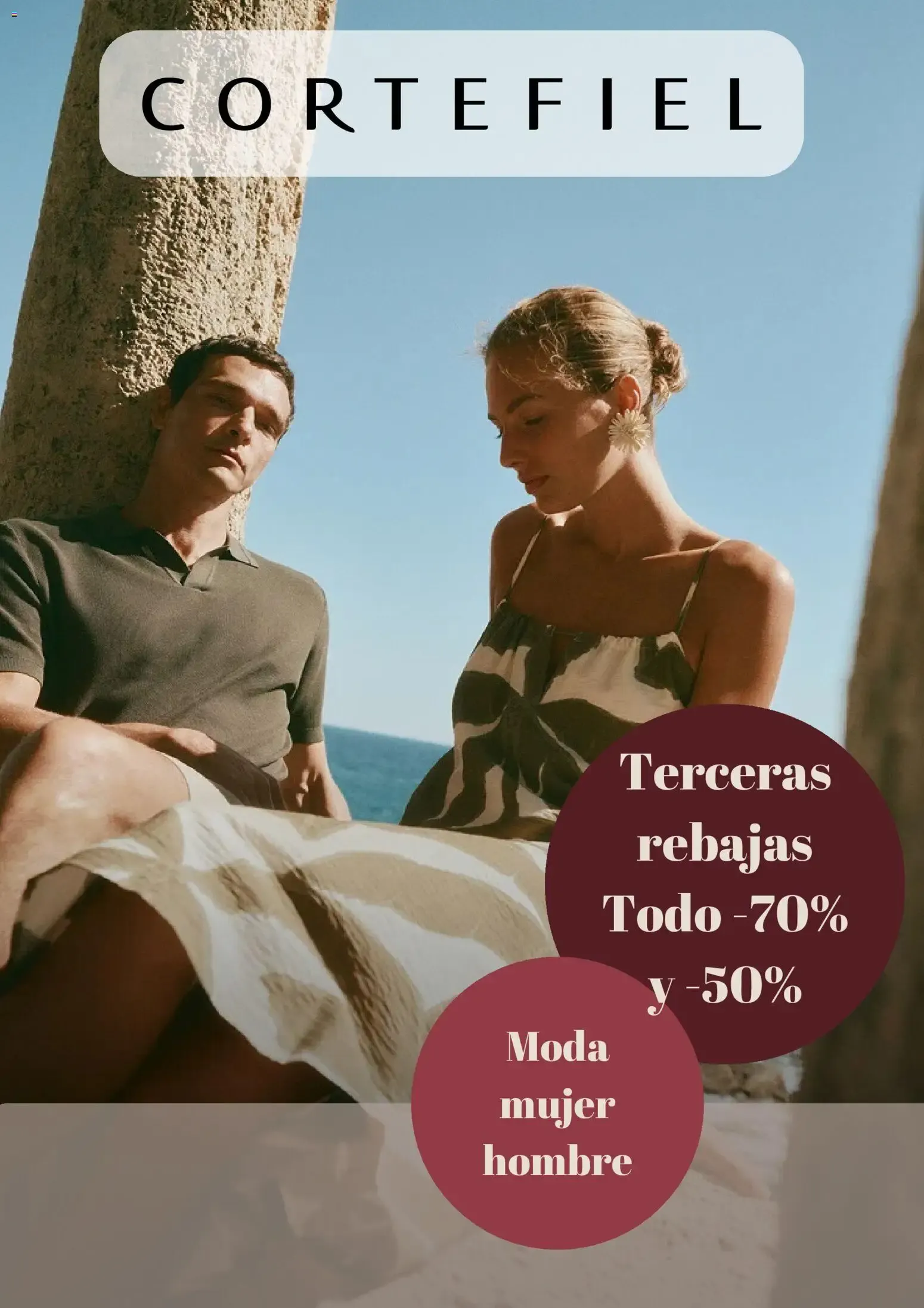 Catálogo de Cortefiel Terceras Rebajas Moda Mujer Hombre 7 de julio al 7 de agosto 2026 - Página 1