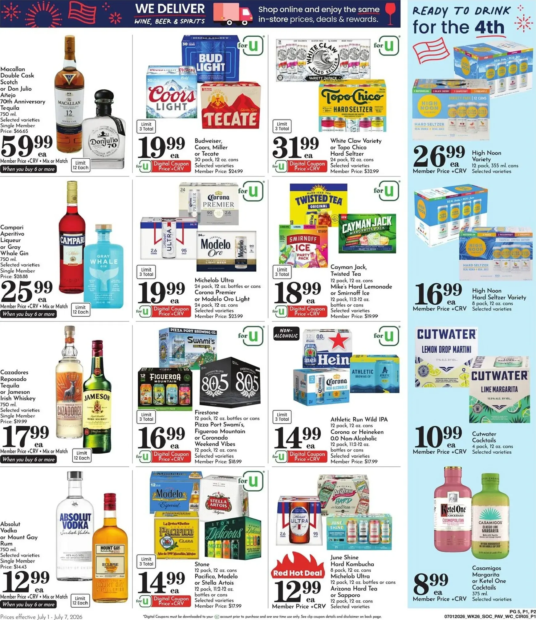 Weekly ad Current Pavilions leaflet valid from Wednesday 07/01/2026 to Tuesday 07/07/2026 from July 1 to July 7 2026 - Page 5