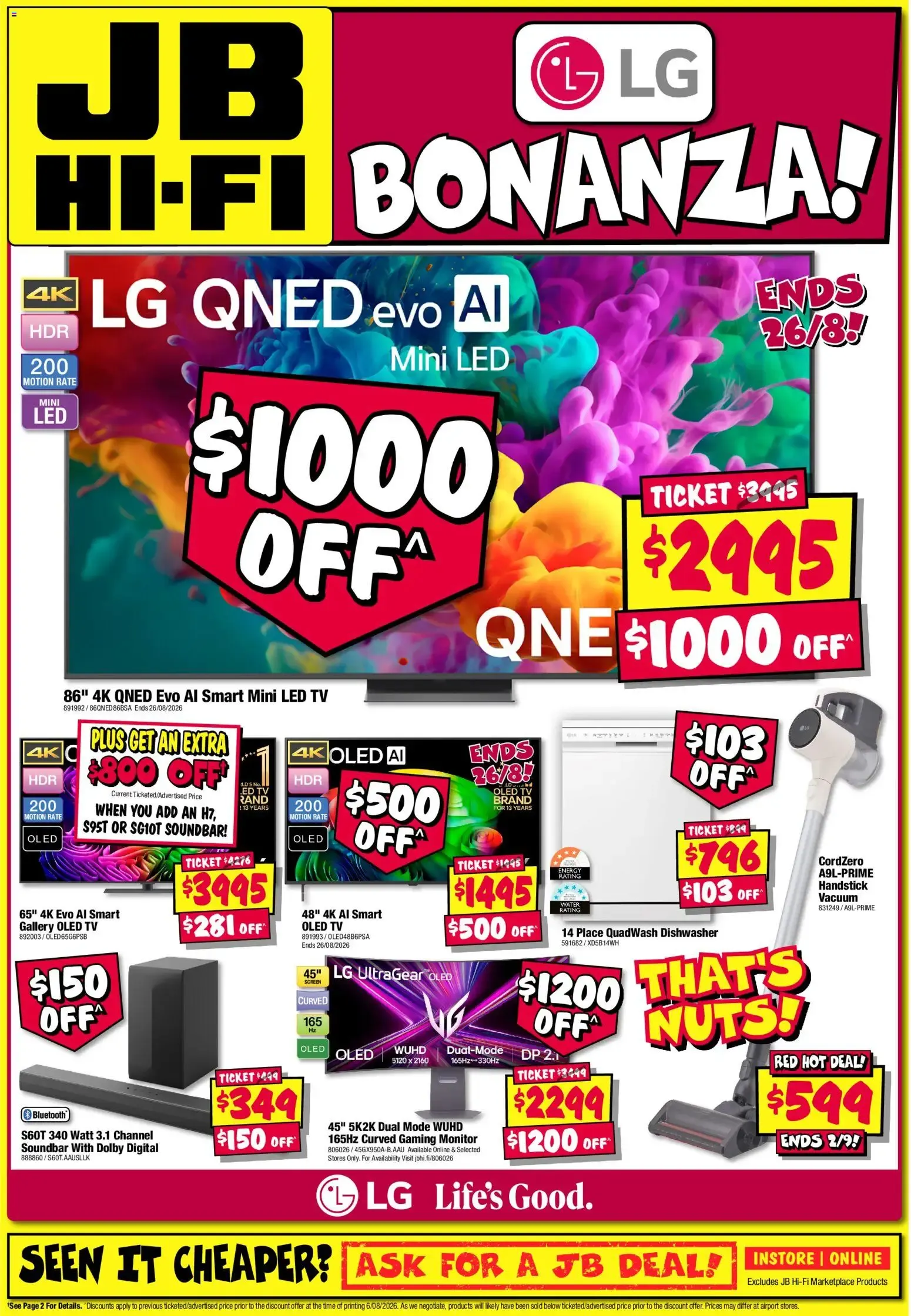 JB Hi-Fi LG Bonanza! - Catalogue valid from 20 August to 2 September 2026 - page 8
