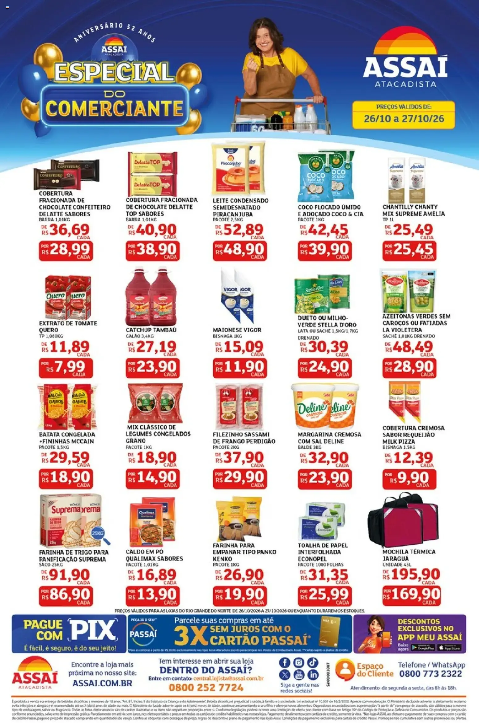 Encarte de Especial do Comerciante 26 de outubro até 27 de outubro 2026 - Pagina 1