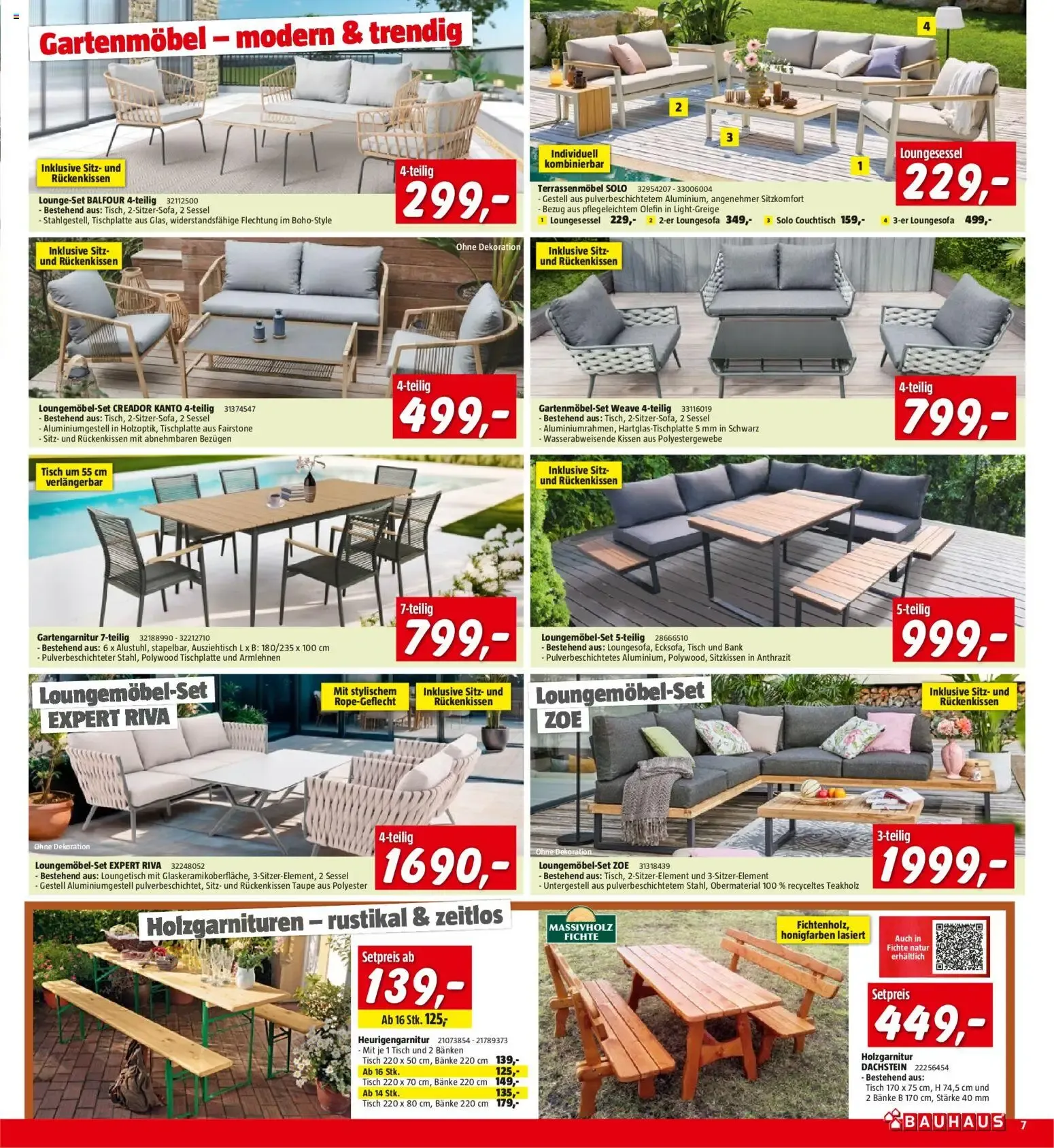 Bauhaus Prospekt aktuell von 26.05.2026 - Aktuelle Angebote von 26. Mai bis 14. Juni 2026 - Flugblätt seite  7