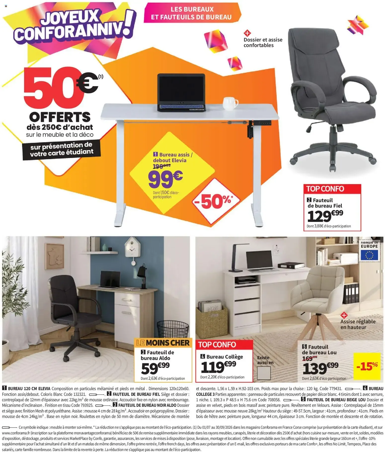 Conforama catalogue à partir du 25/08/2026 - promo en ligne du 25 août au 28 septembre 2026 - Catalogue page 28