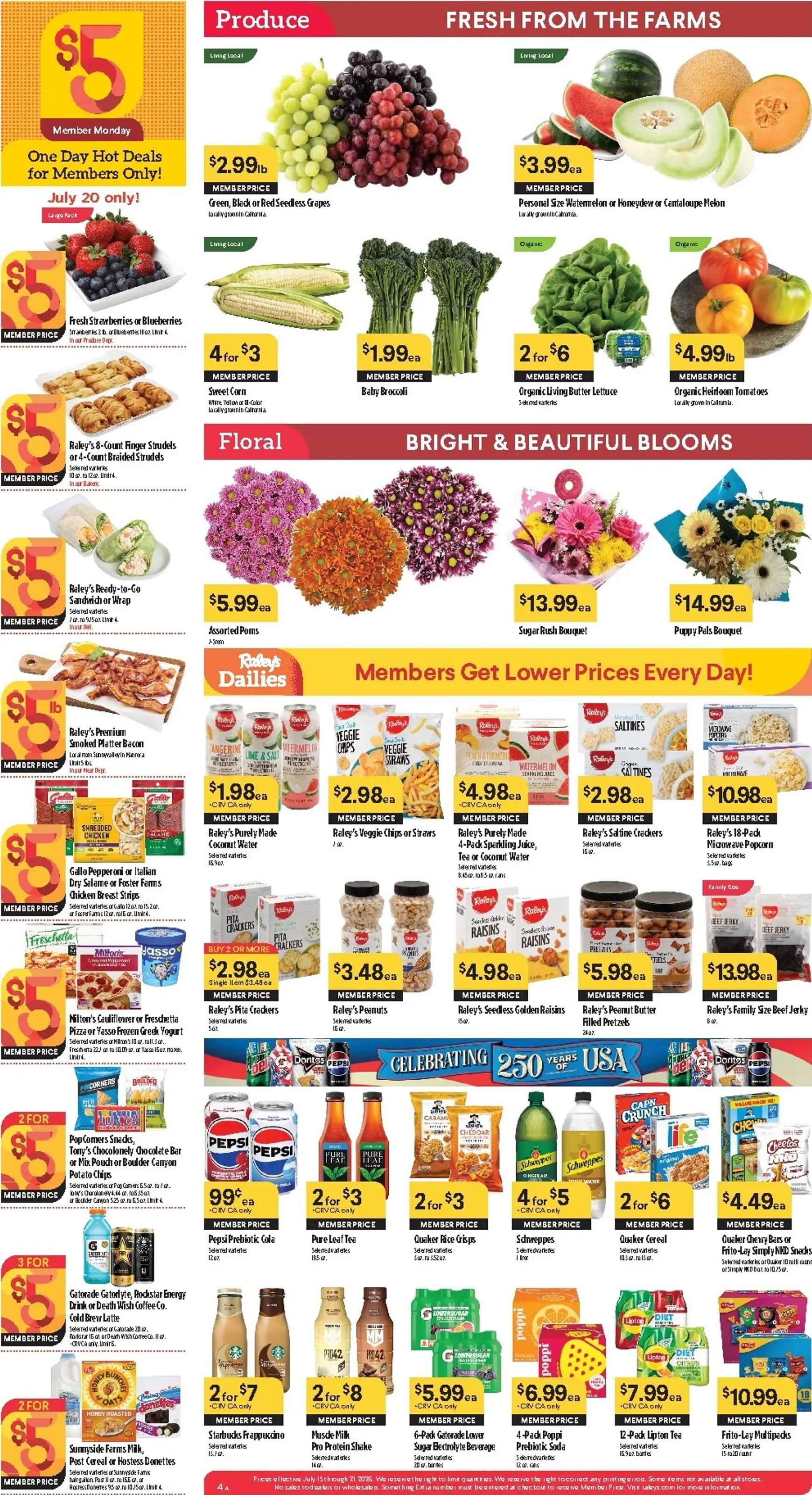 Weekly ad Current Raley's leaflet valid from Wednesday 07/15/2026 to Tuesday 07/21/2026 from July 15 to July 21 2006 - Page 5
