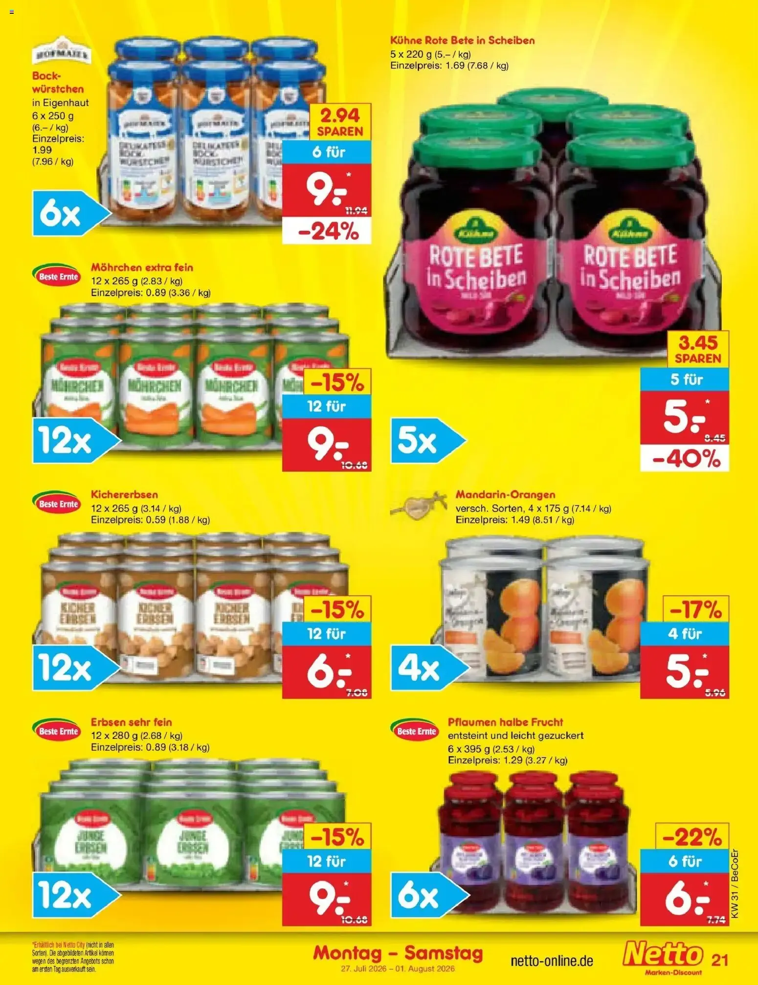 Netto Marken-Discount Prospekt Berlin-Prenzlauer Berg (ab 27.07.2026) » Angebote von 27. Juli bis 1. August 2026 - Prospekt seite 33
