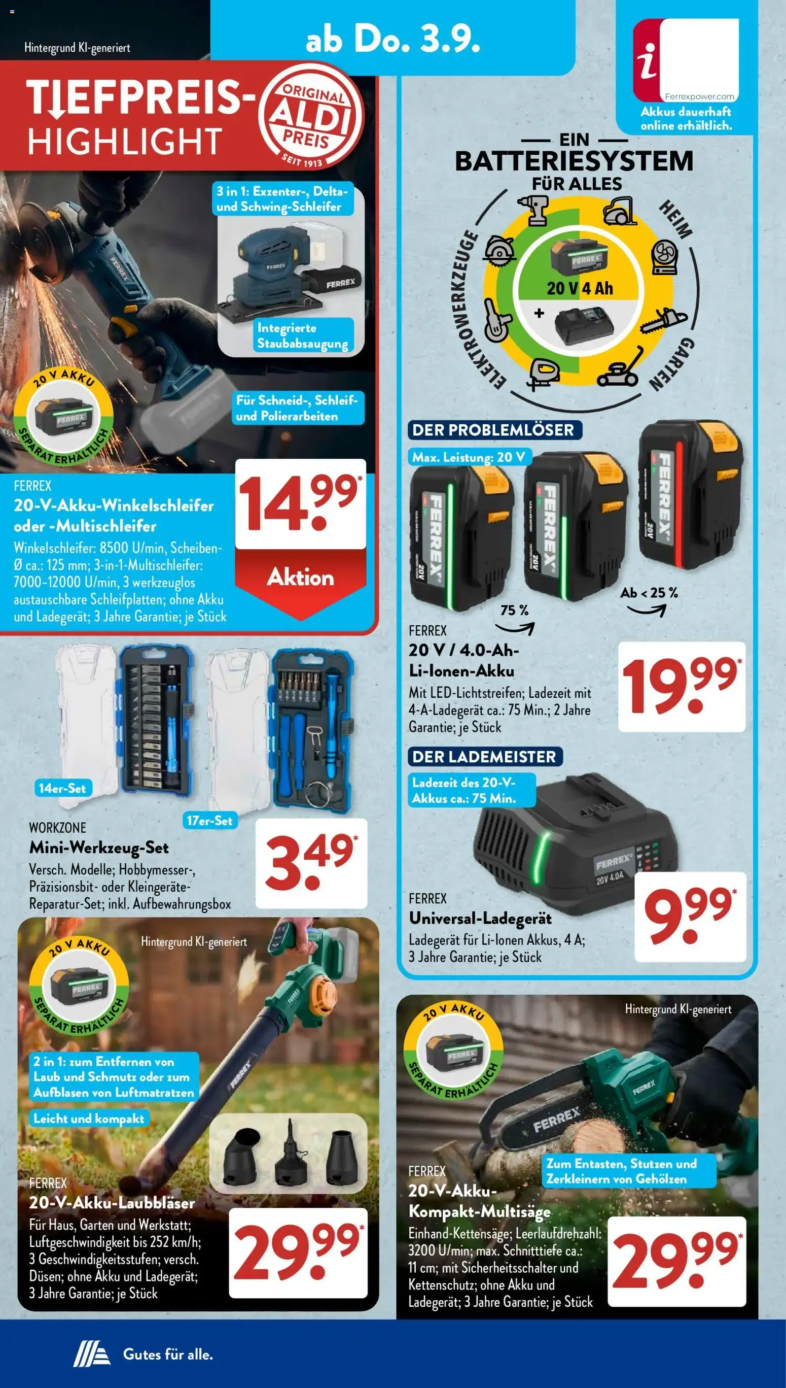 ALDI SÜD Tiefpreis-Highlight Prospekt von 31. August bis 5. September 2026 - Prospekt seite 9