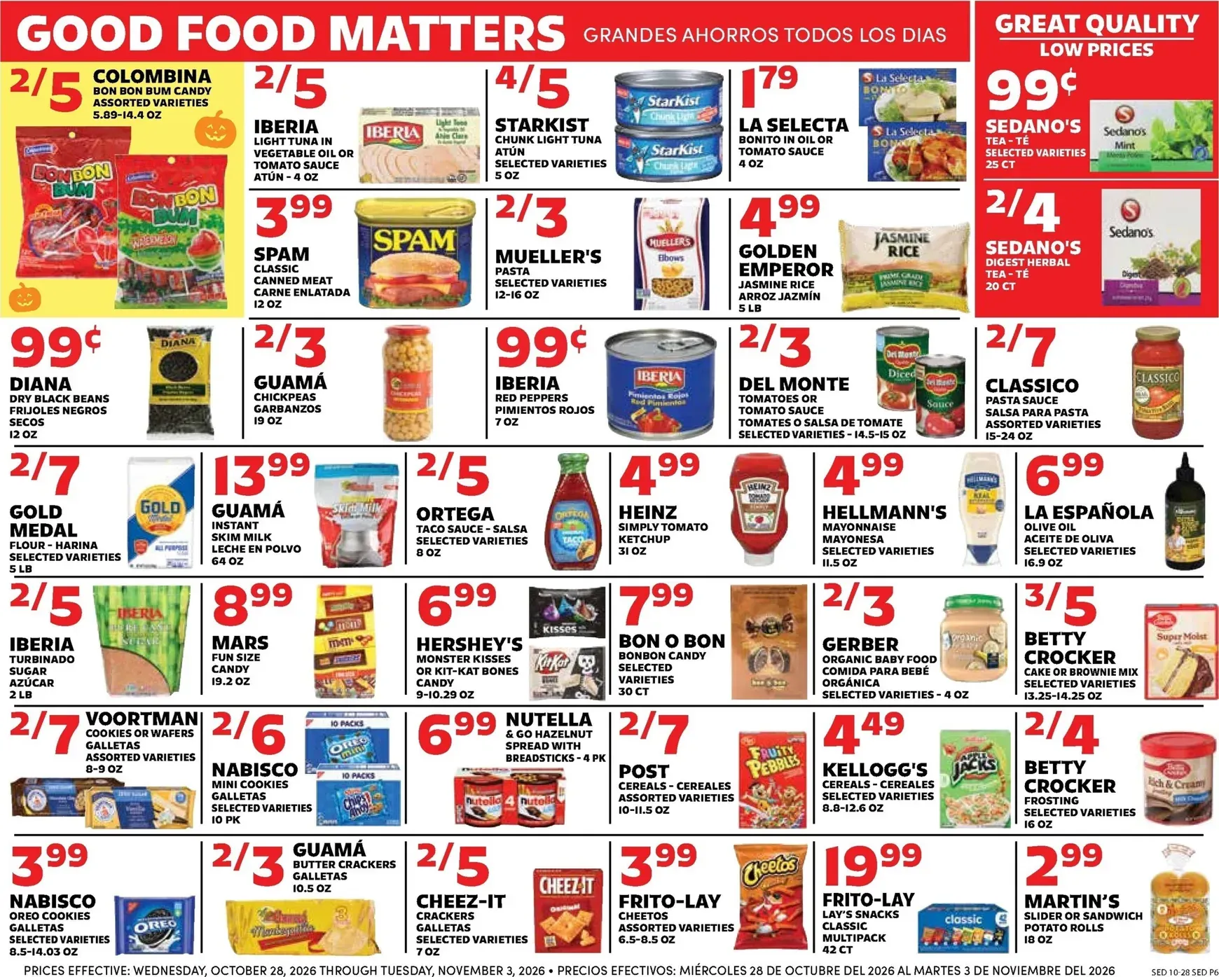 Weekly ad Current Sedano's leaflet valid from Wednesday 10/28/2026 to Tuesday 11/03/2026 from October 28 to November 3 2026 - Page 6