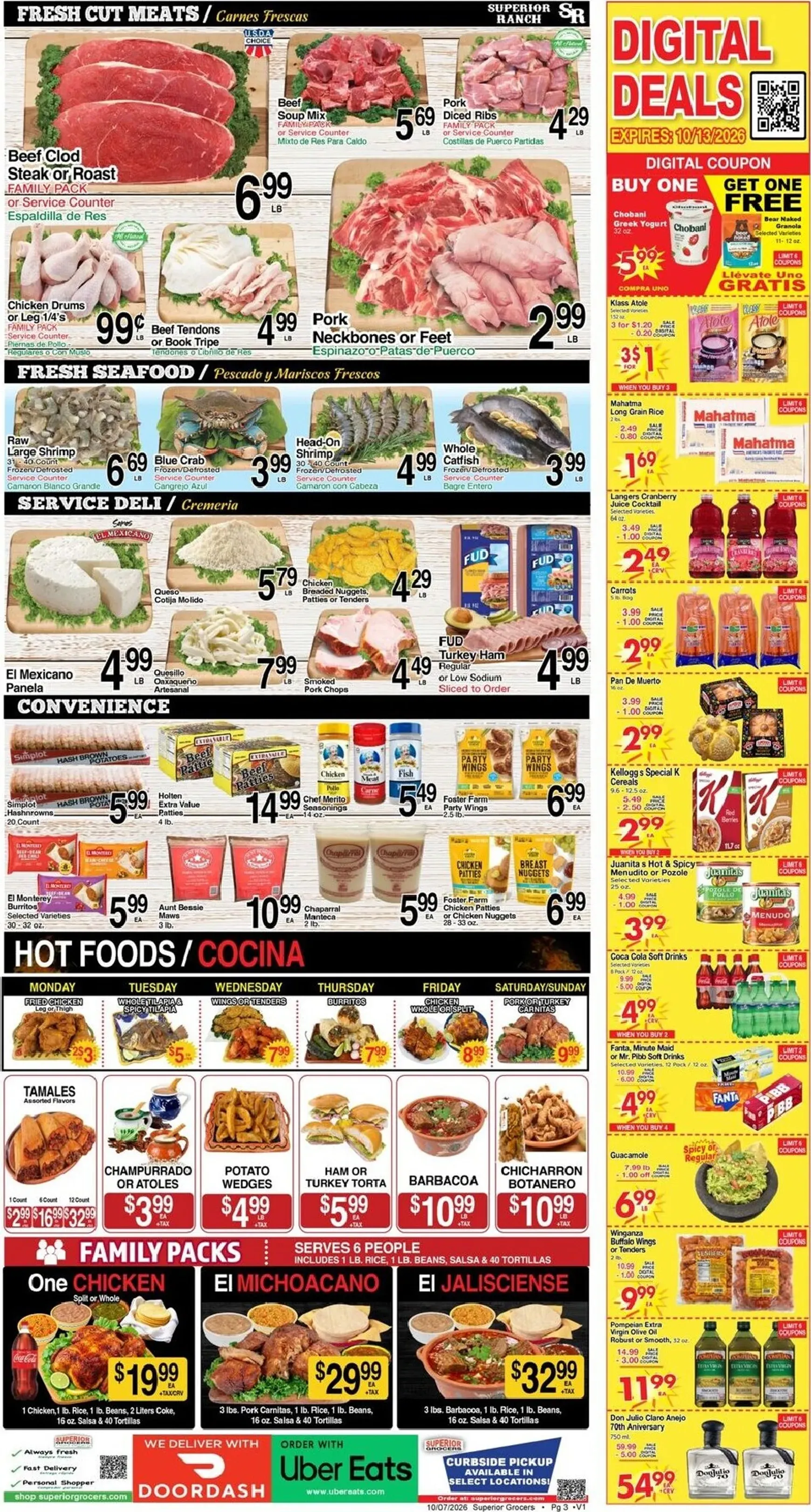 Weekly ad Current Superior Grocers leaflet valid from Wednesday 10/07/2026 to Tuesday 10/13/2026 from October 7 to October 13 2026 - Page 3