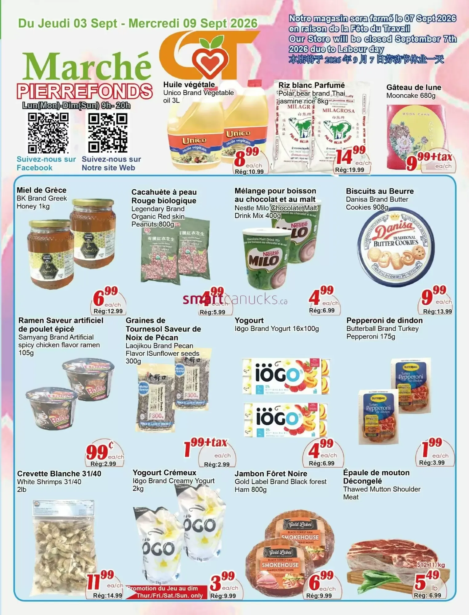 Marché Pierrefonds from September 3 to September 9 2026 - flyer page 1