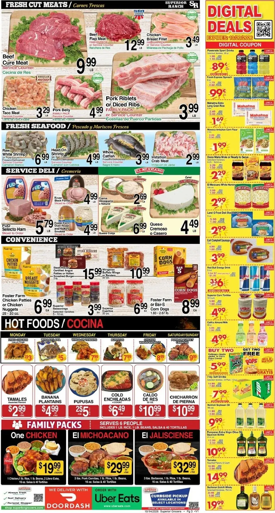 Weekly ad Current Superior Grocers leaflet valid from Wednesday 10/14/2026 to Tuesday 10/20/2026 from October 14 to October 20 2026 - Page 3