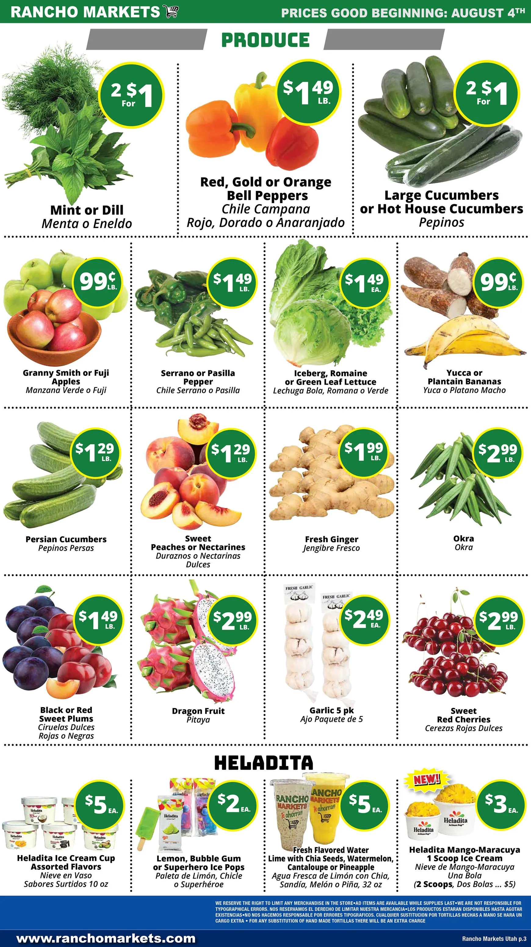 Weekly ad Current Rancho Markets leaflet valid from Tuesday 08/04/2026 to Monday 08/10/2026 from August 4 to August 10 2026 - Page 5