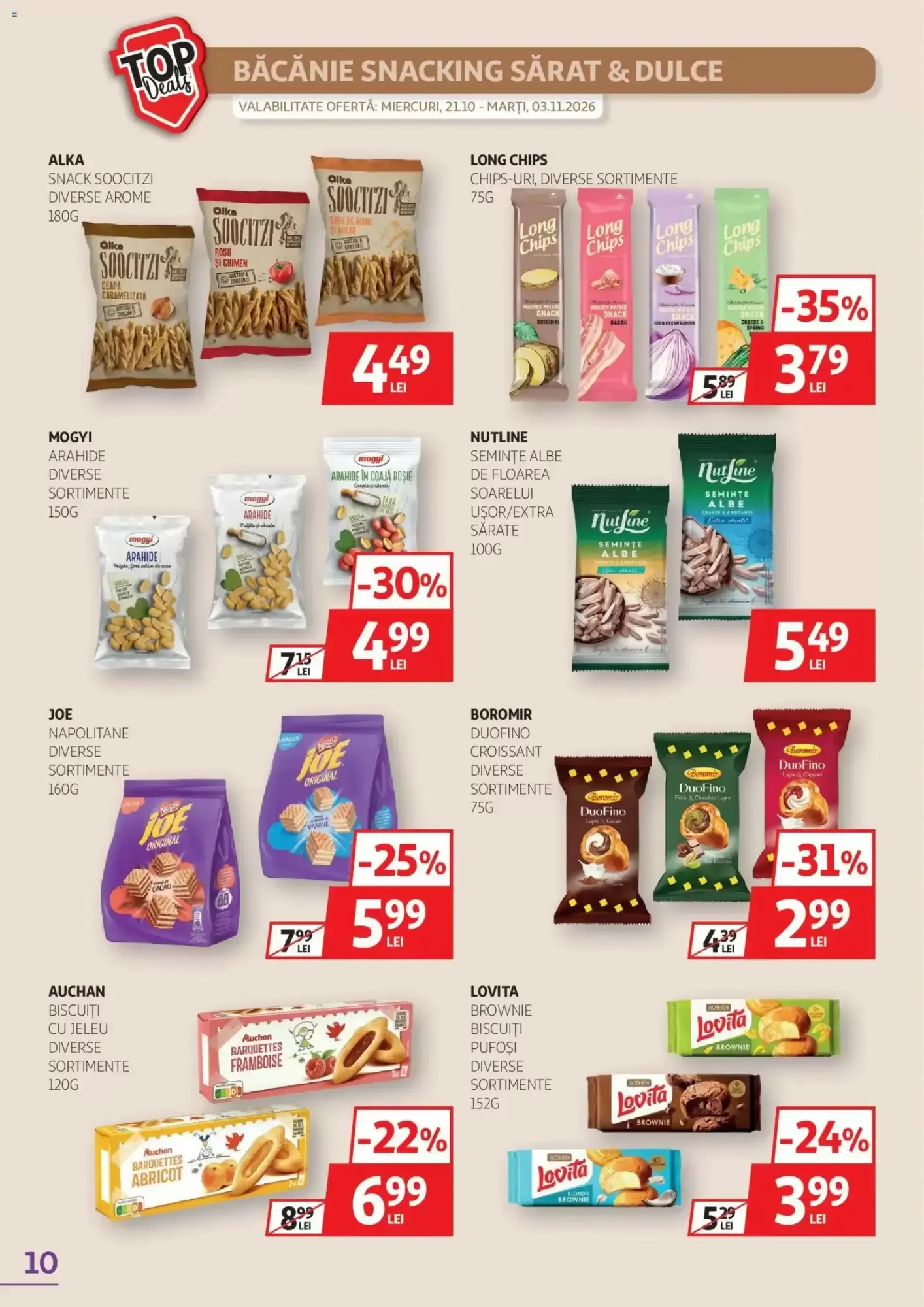 Catalog Catalog Auchan de la 21 octombrie până la 3 noiembrie 2026 - Revista Pagina 10
