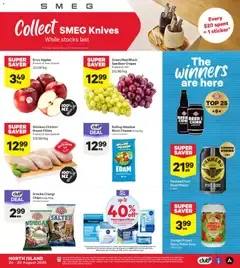 Collect SMEG Knives and Super Saver Deals on Groceries from 23 August to 30 August 2026 - Catalogue Page 1