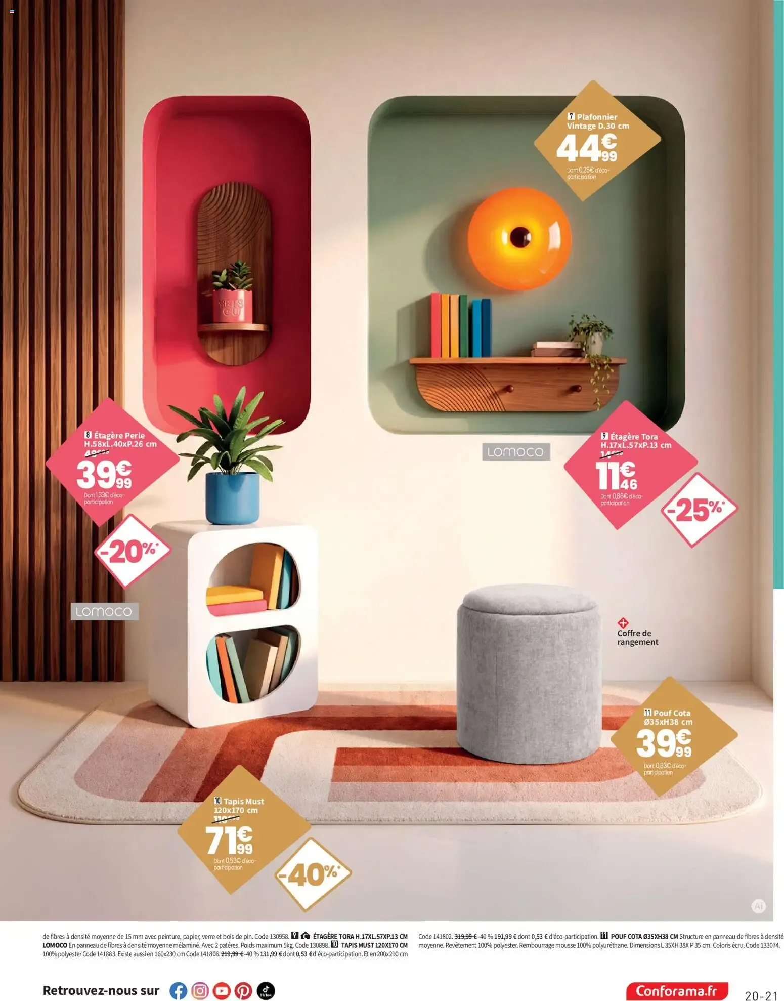 LE GRAND DESTOCKAGE PROMO RAMA Conforama du 13 octobre au 9 novembre 2026 - Catalogue page 21