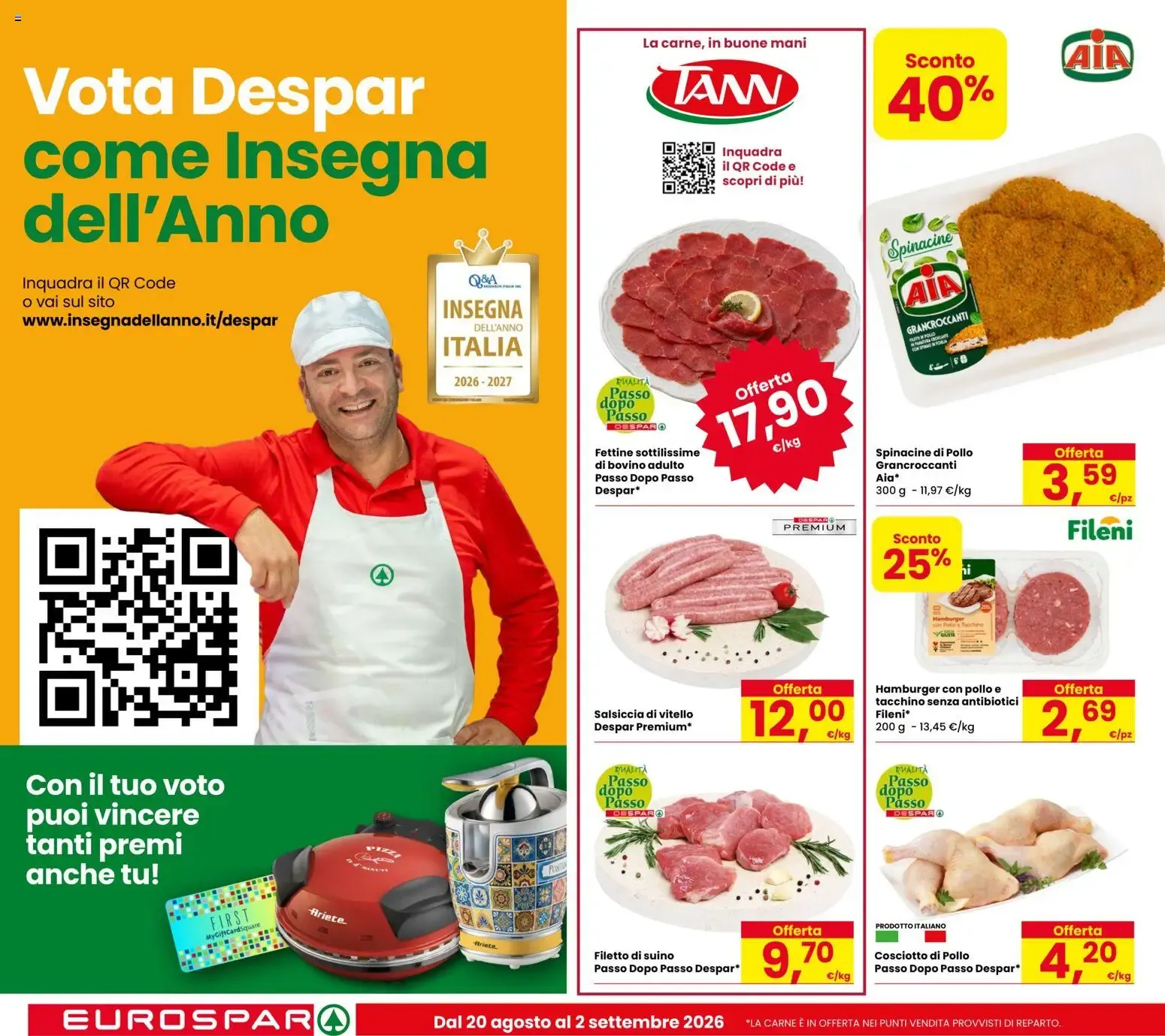 Eurospar: Il gusto del risparmio! da 20 agosto a 2 settembre di 2026 - Pagina del volantino 2