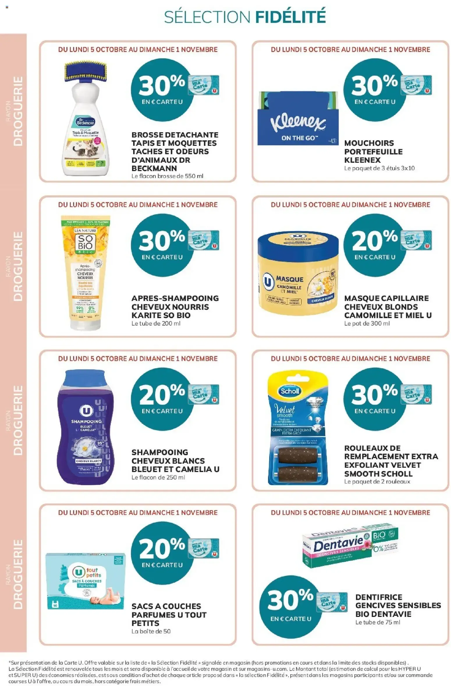 20% reversés sur votre Carte U du 5 octobre au 1 novembre 2026 - Catalogue page 12