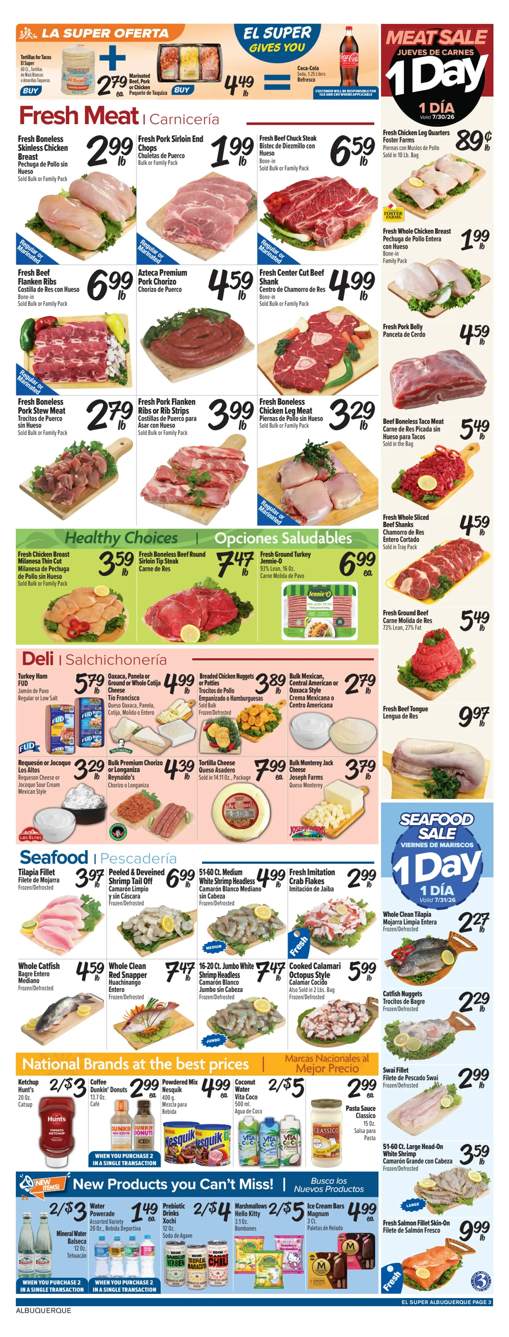 Weekly ad Current El Super leaflet valid from Wednesday 07/29/2026 to Tuesday 08/04/2026 from July 29 to August 4 2026 - Page 3