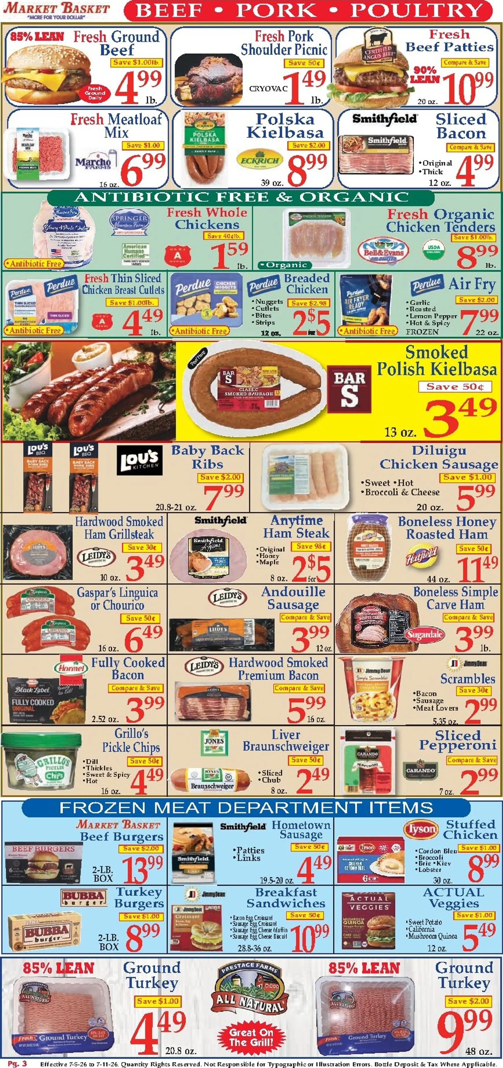 Weekly ad MARKET BASKET 'More for your Dollar' from July 5 to July 11 2026 - Page 3