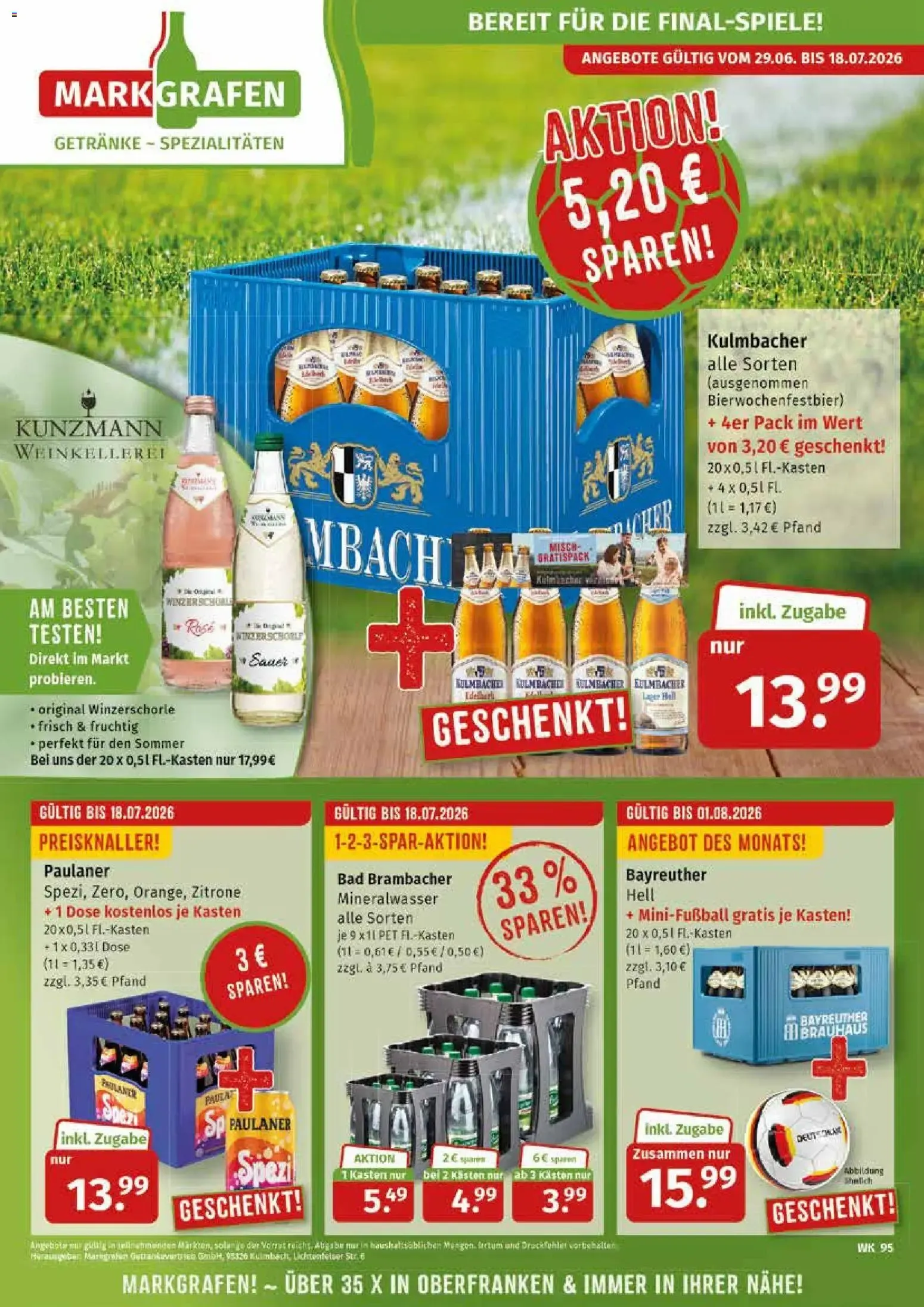 Markgrafen Prospekt vom 29.06.2026 – Angebote online von 29. Juni bis 1. August 2026 - Prospekt seite 1