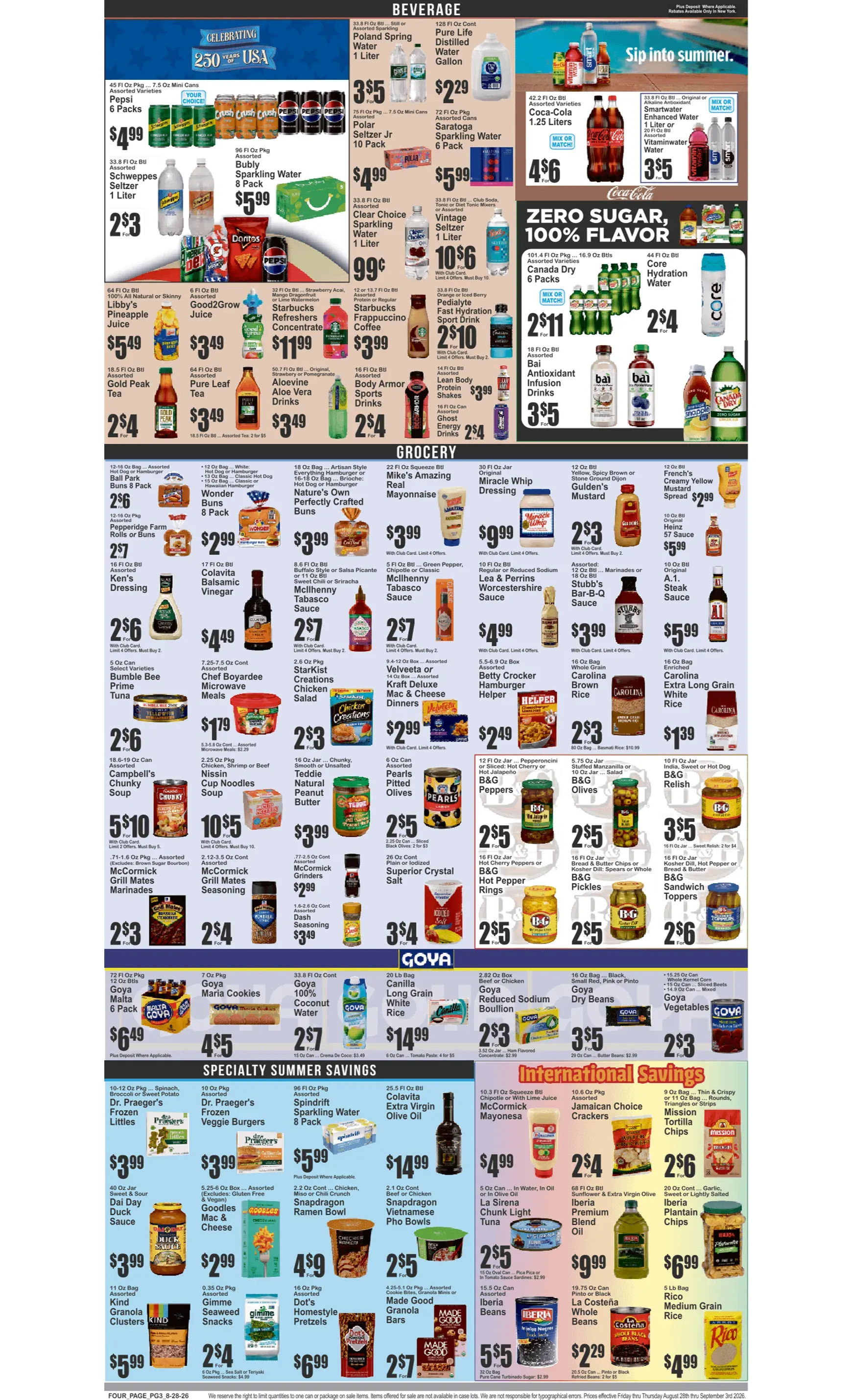 Weekly ad Current Key Food leaflet valid from Friday 08/28/2026 to Thursday 09/03/2026 from August 28 to September 3 2026 - Page 4
