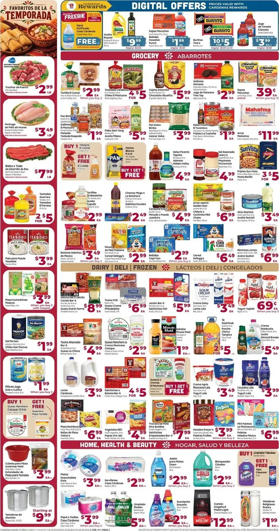 Weekly ad Current Cardenas Markets leaflet valid from Wednesday 10/28/2026 to Tuesday 11/03/2026 from October 28 to November 3 2026 - Page 2