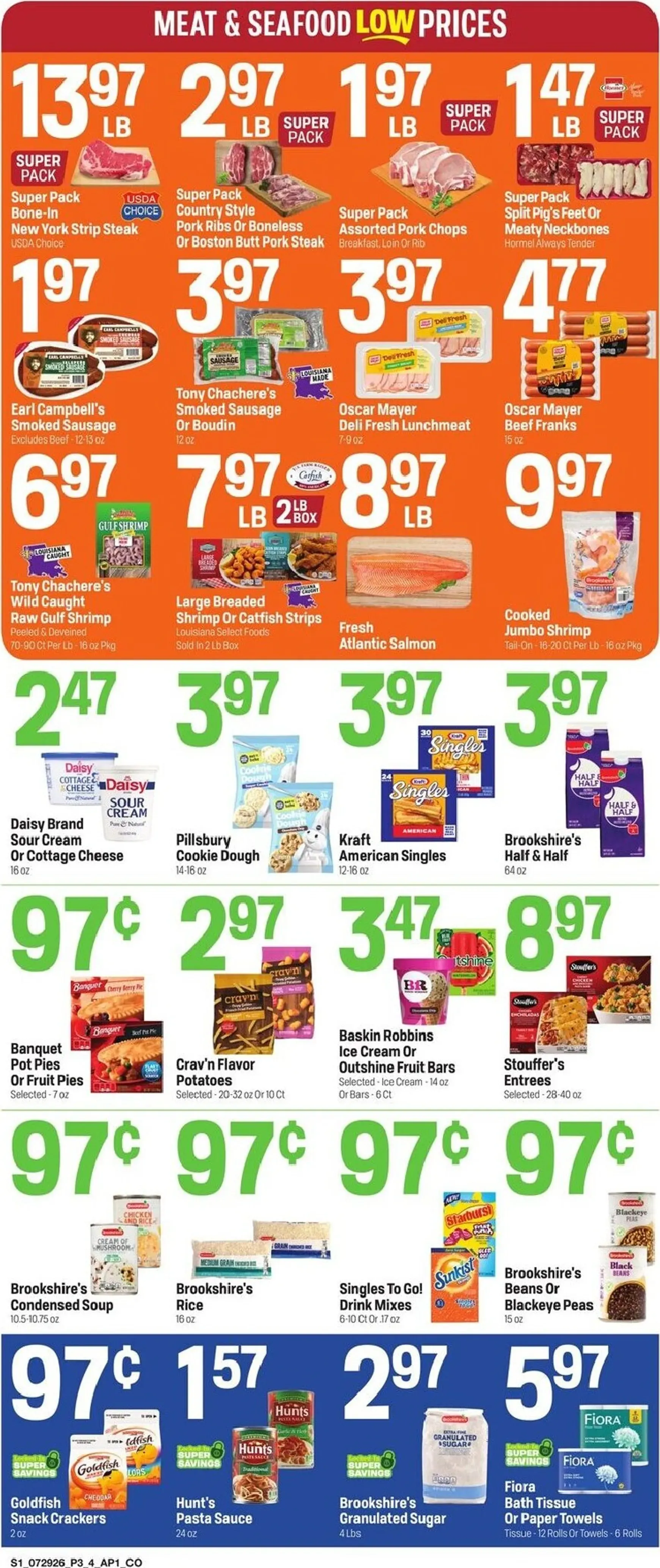 Weekly ad Current Super 1 Foods leaflet valid from Wednesday 07/29/2026 to Tuesday 08/04/2026 from July 29 to August 4 2026 - Page 3