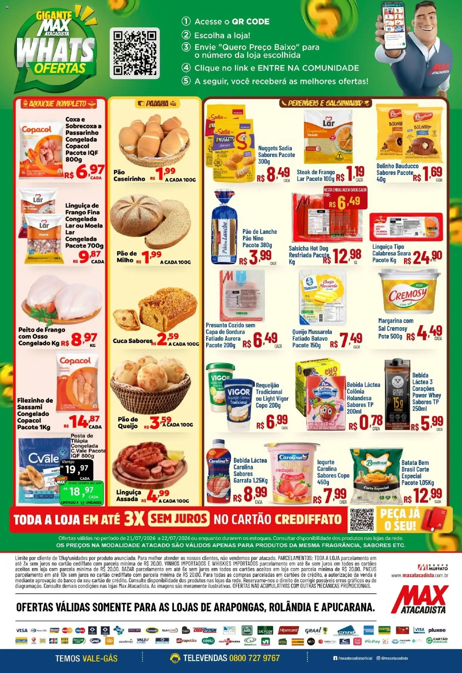 Encarte de Max Atacadista ofertas Feira de 21/07/2026 | Promoções Online 21 de julho até 22 de julho 2026 - Pagina 2