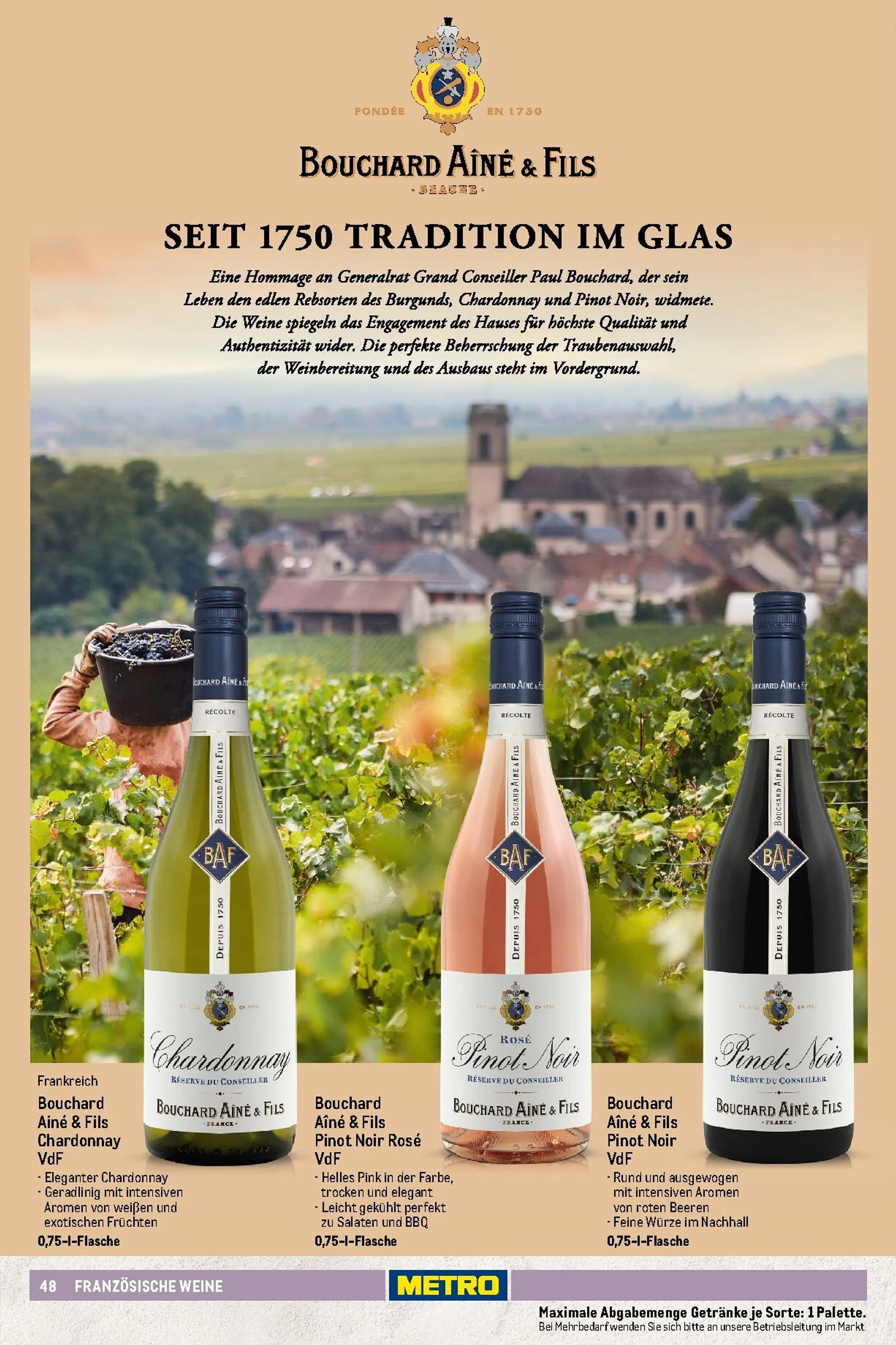 Sortimentskatalog Wein und Sekt für die perfekte Weinkarte von 1. November bis 30. September 2026 - Prospekt seite 49